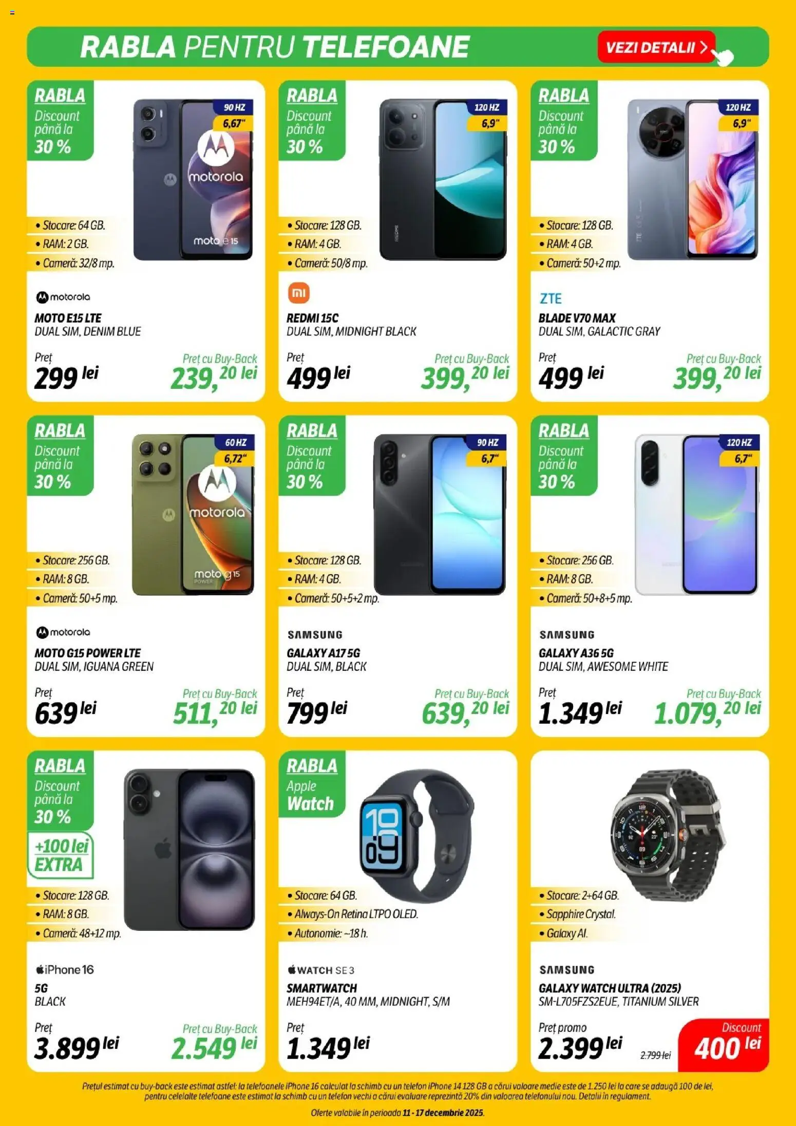 Noul catalog Flanco – valabil de la 11.12.2025 | Pagină: 11 | Produse: Telefon, Cameră, Smartwatch, Apple