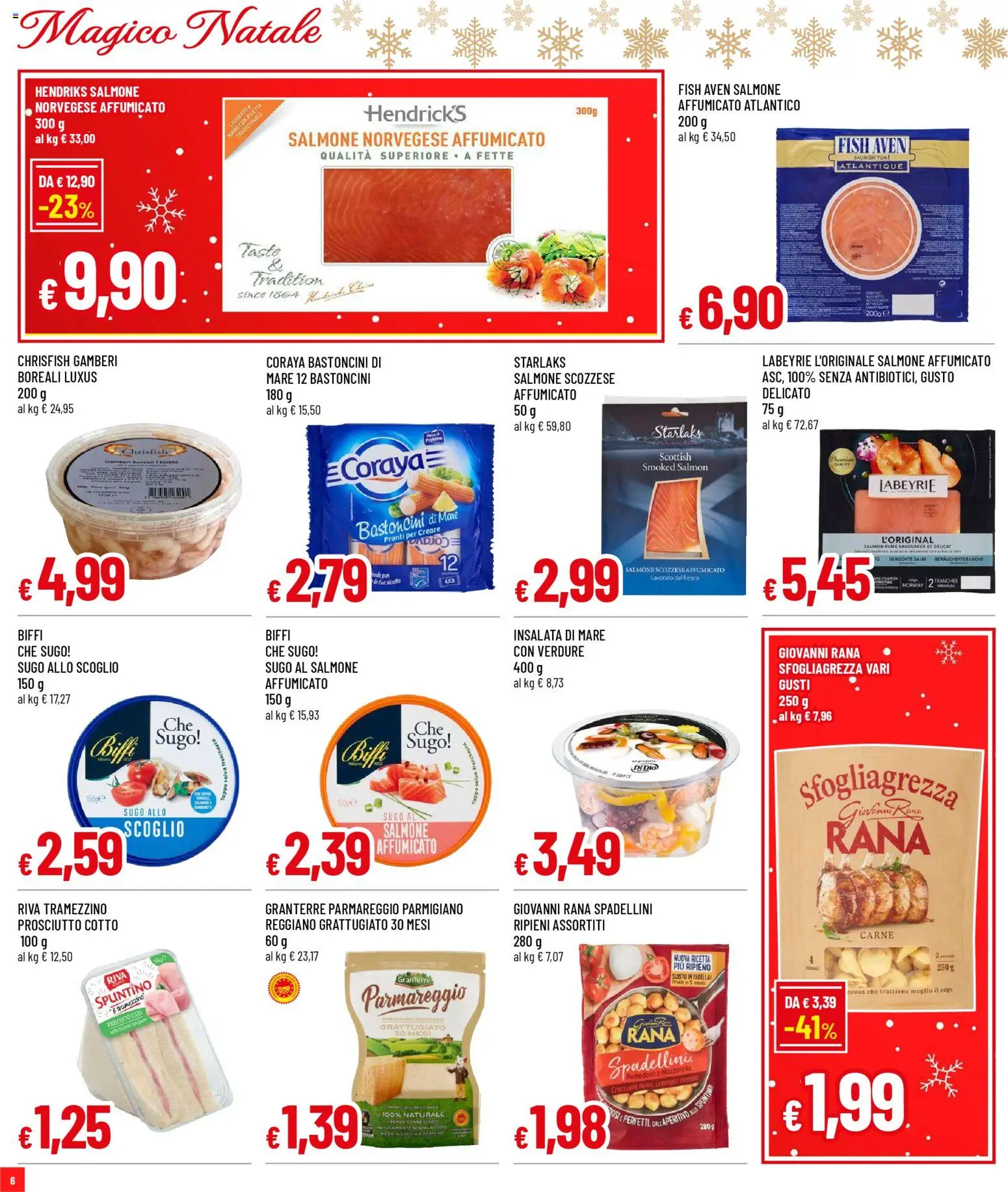 Volantino Galassia del 27.11.2025 | Pagina: 6 | Prodotti: Verdure, Mozzarella, Pomodoro, Prosciutto
