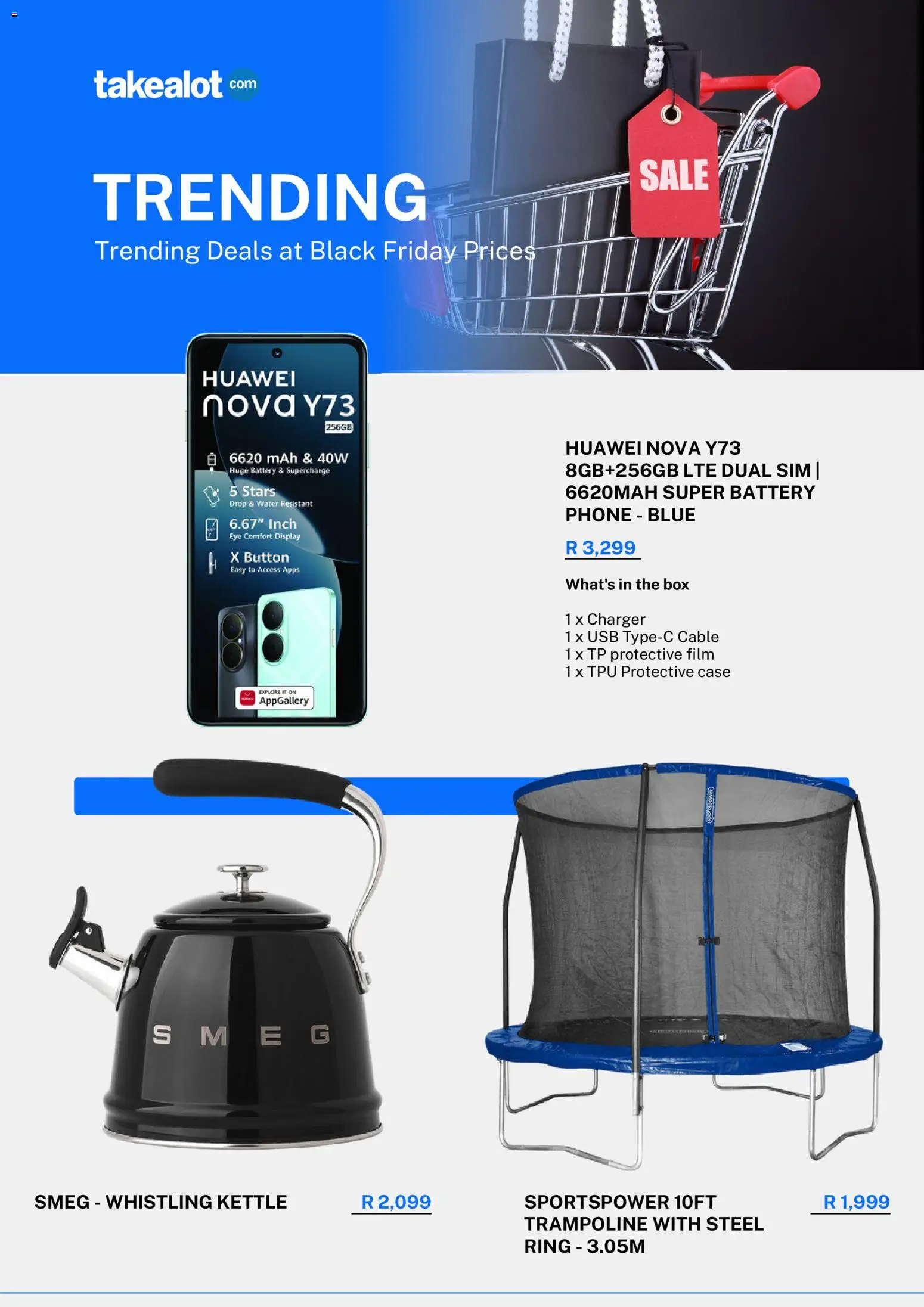 New Takealot catalogue – valid from 10.11.2025 | Page: 2 | Products: Kettle, Box, Battery, Charger