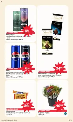 Hemköp reklamblad aktuell från 15.09.2025 | Sida: 12 | Produkter: 7up, Galler, Pepsi, Energidryck