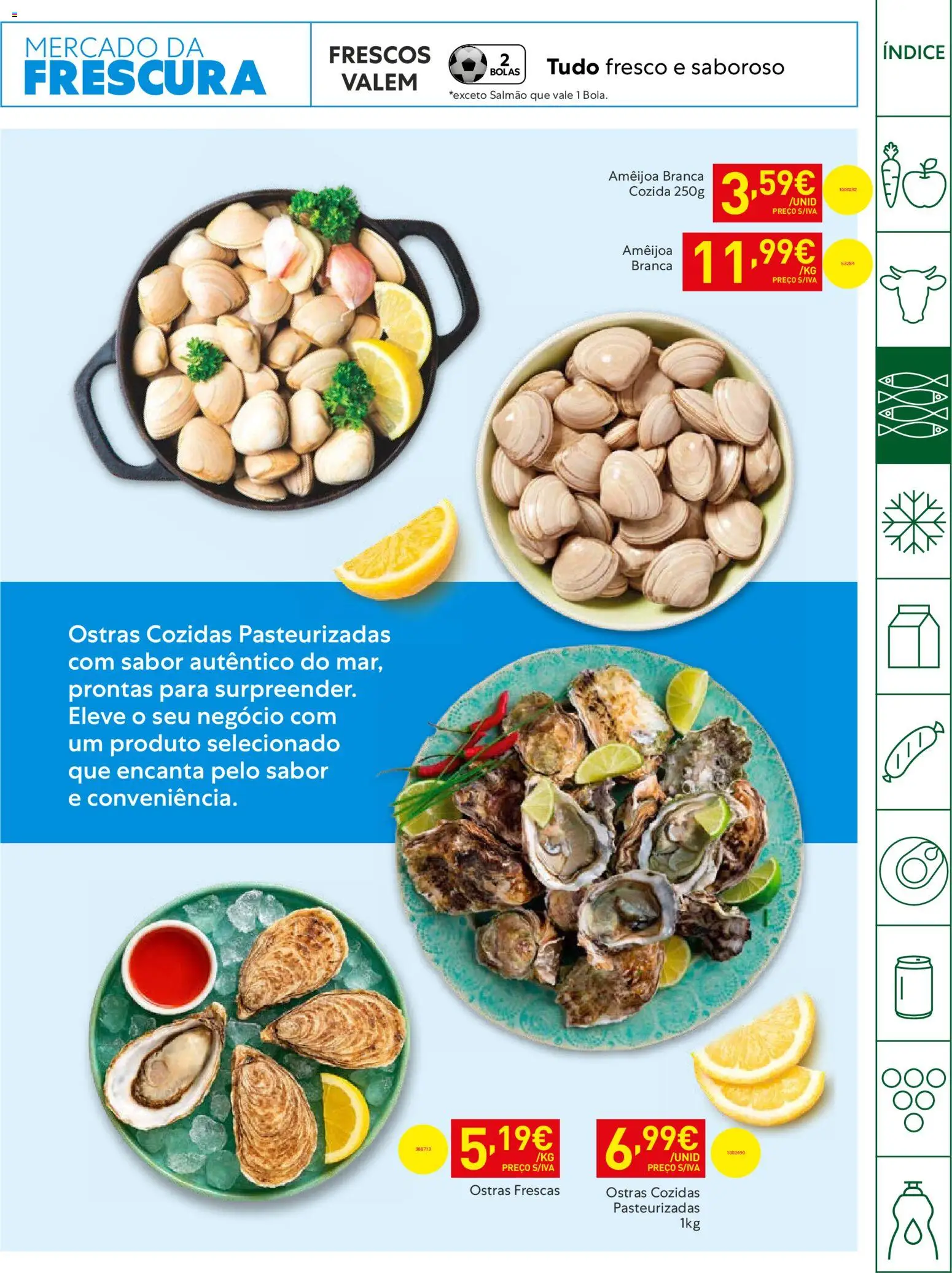 Recheio Horeca │ válido de 14.04.2026 | Página: 9 | Produtos: Ostras, Salmão