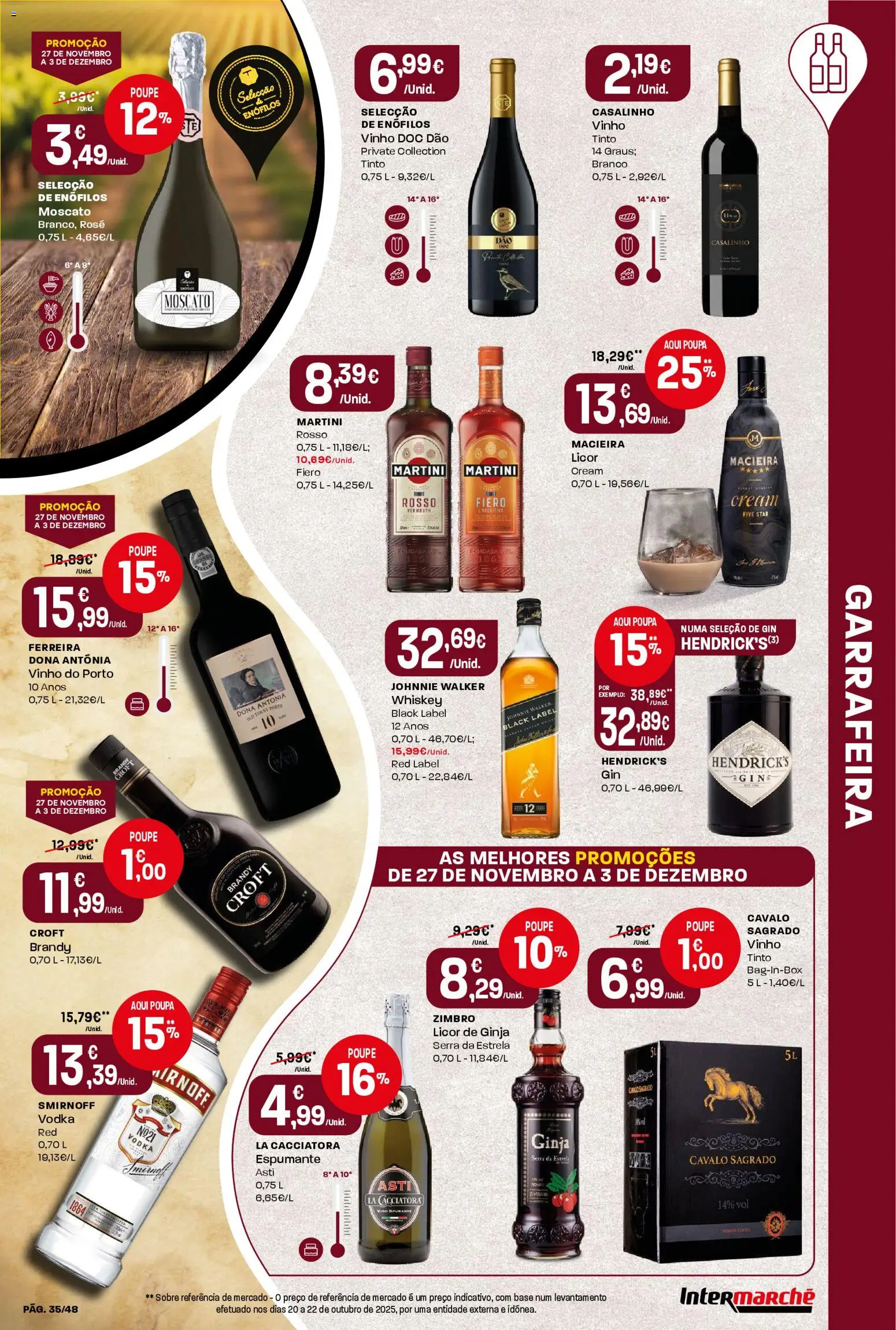 Intermarché - Black Friday │ válido de 27.11.2025 | Página: 35 | Produtos: Base, Vinho, Gin, Vodka
