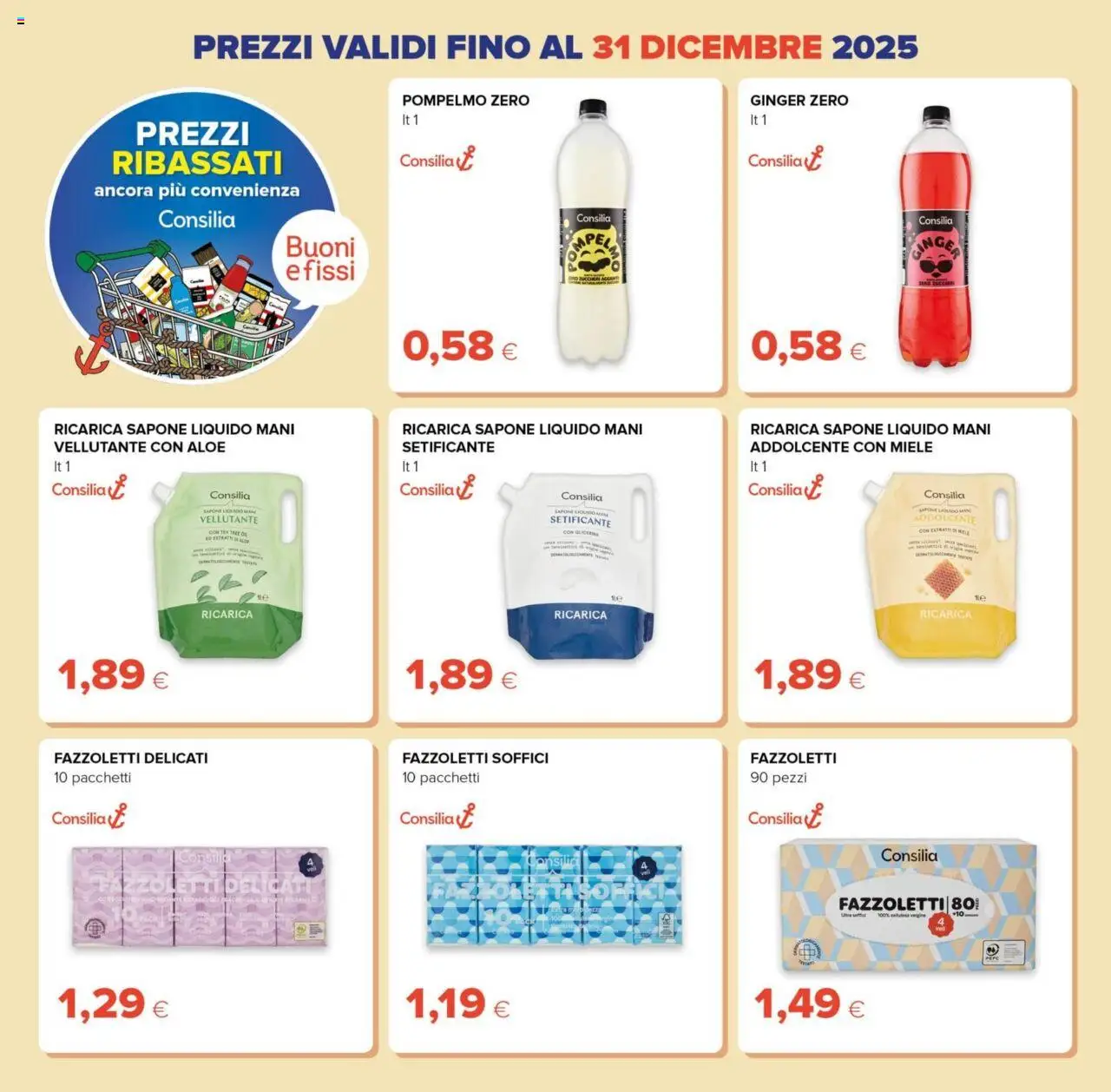 Volantino Oasi del 09.10.2025 | Pagina: 22 | Prodotti: Sapone, Fazzoletti, Pompelmo, Miele