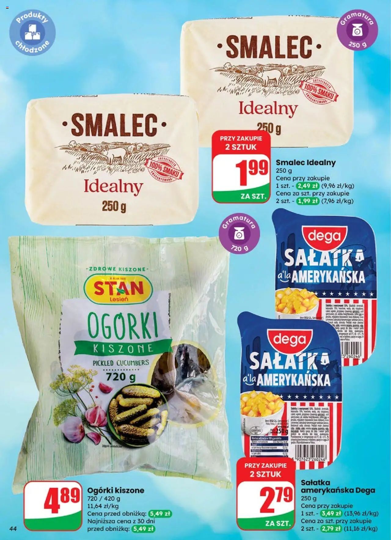 Dino Gazetka od 01.10.2025 | Strona: 44 | Produkty: Ogórki, Sałatka