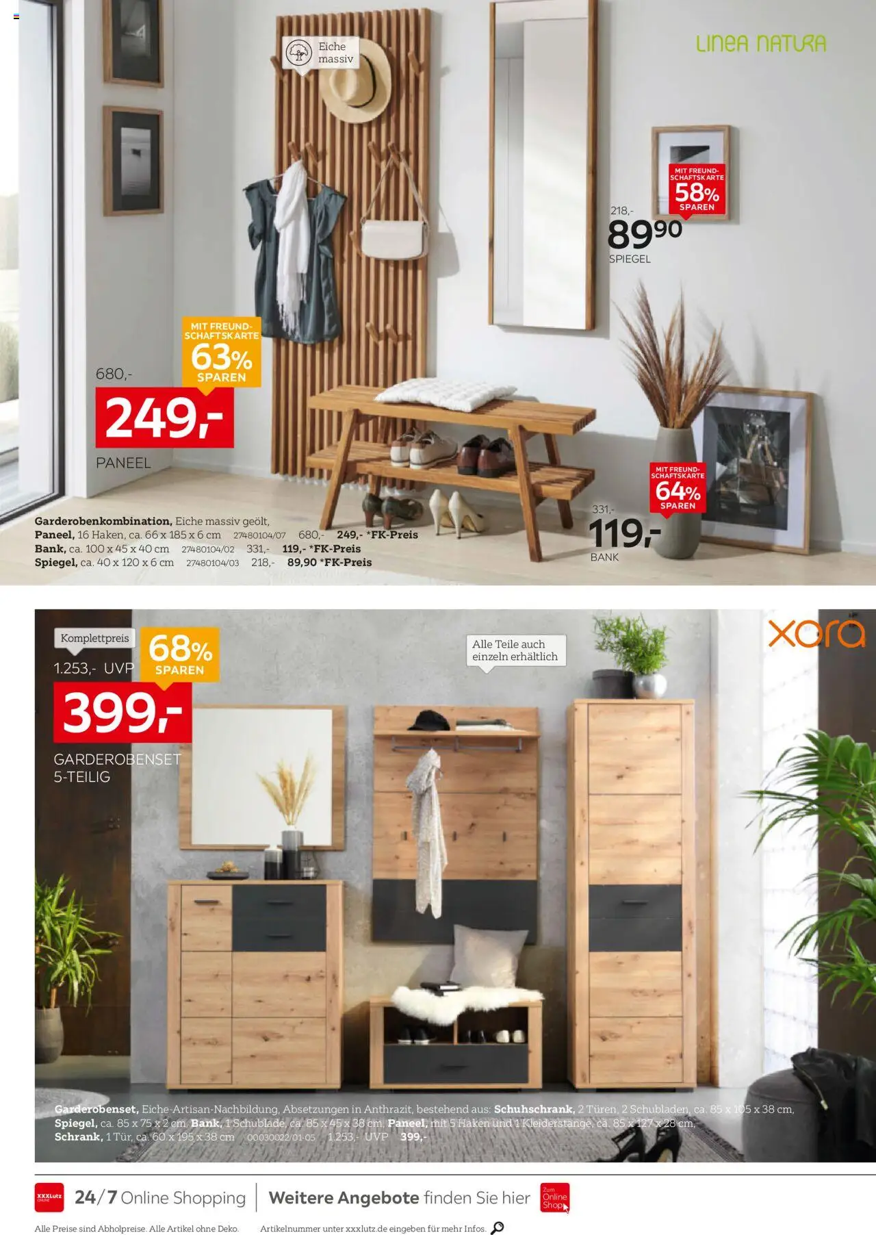 XXXL Lutz Prospekt 	 – gültig ab 12.10.2025 | Seite: 12 | Produkte: Spiegel, Garderobenset