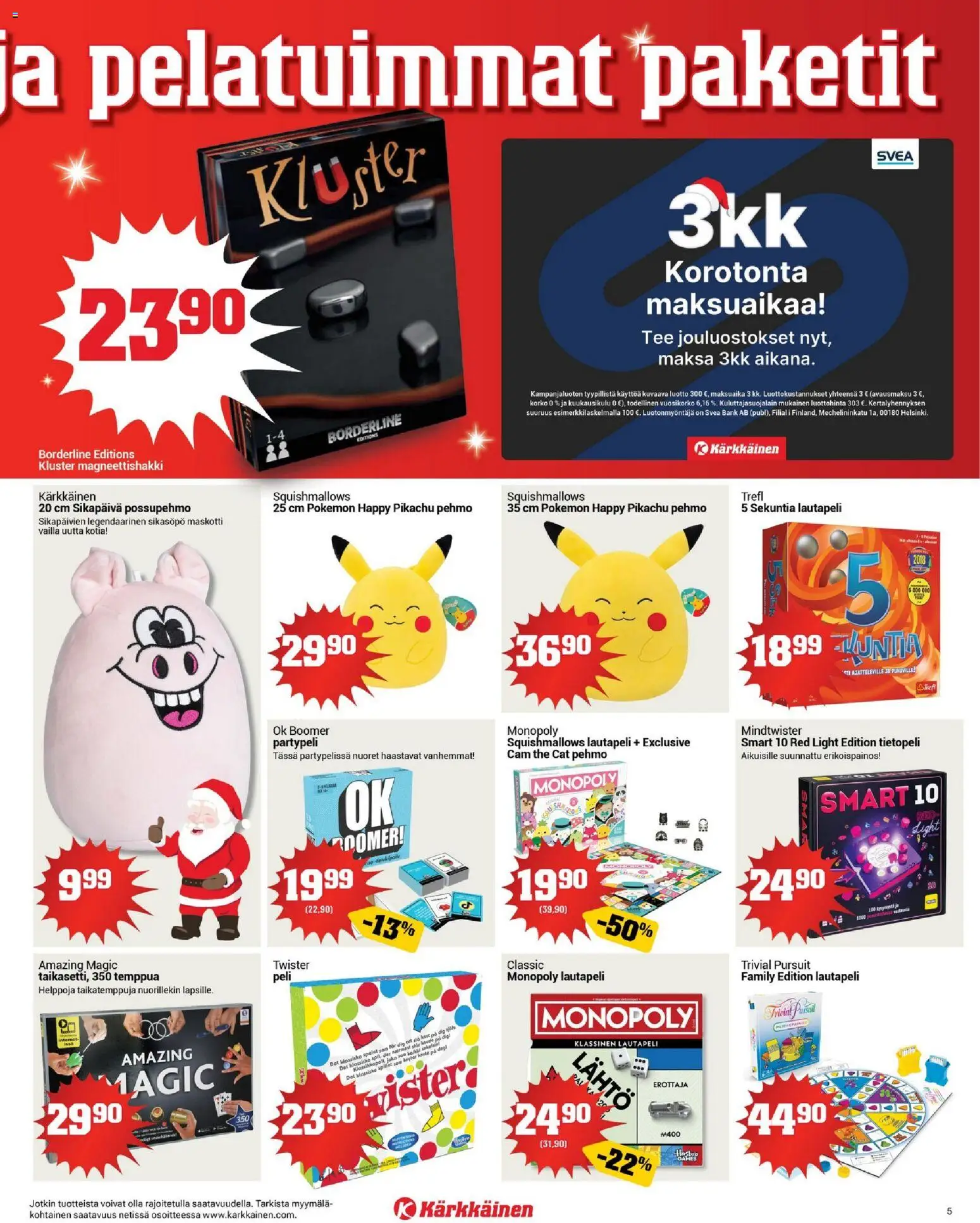 Kärkkäinen tarjoukset – voimassa 10.12.2025 alkaen | Sivu: 5 | Tuotteet: Tee, Peli