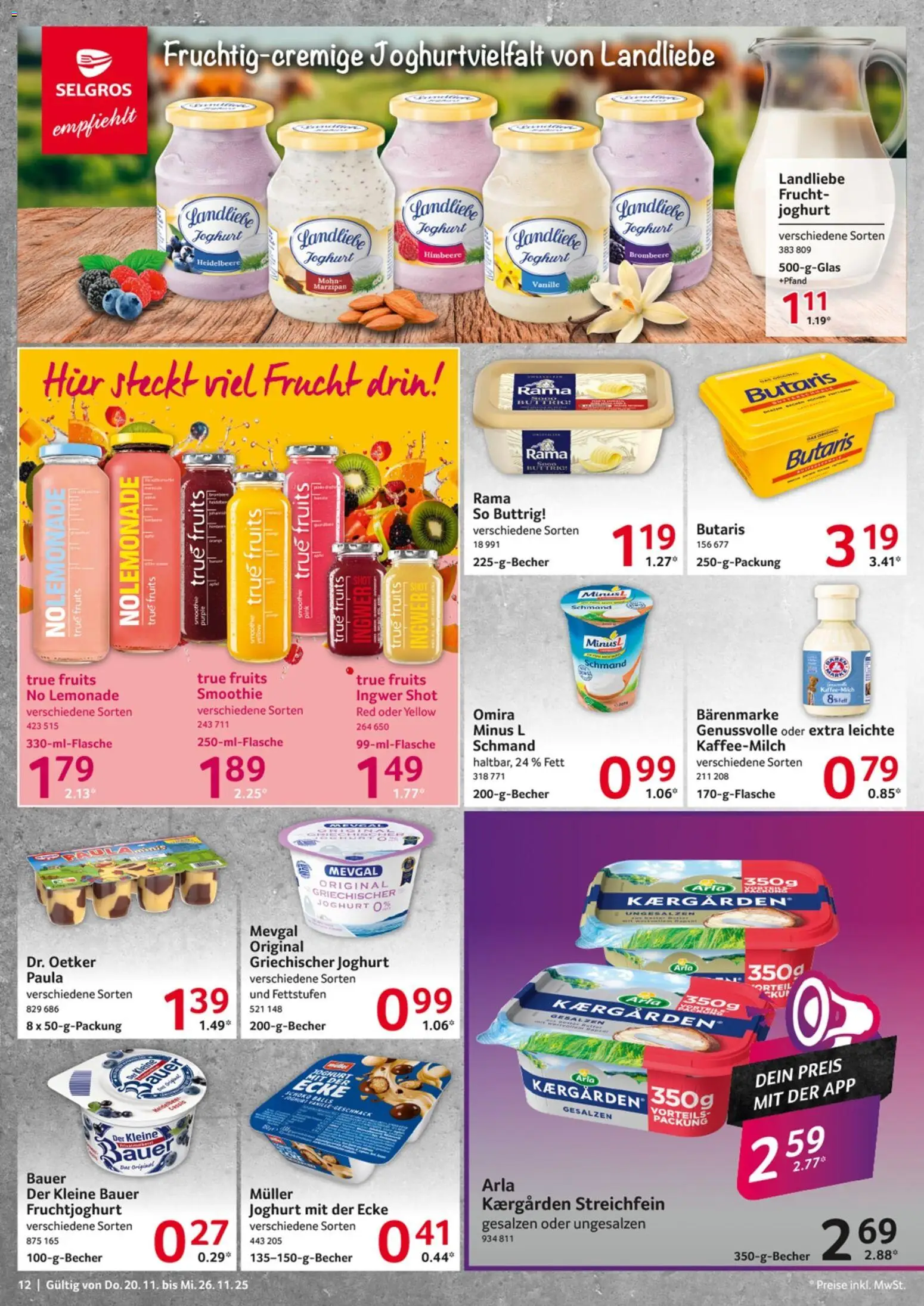 Selgros - Black Friday – gültig ab 20.11.2025 | Seite: 12 | Produkte: Rama, Fruchtjoghurt, Landliebe joghurt, Himbeere