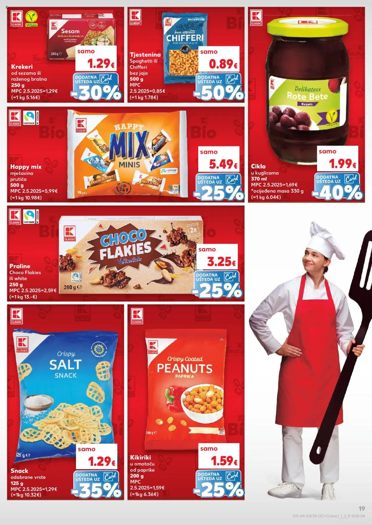 Kaufland katalog | vrijedi od 17.09.2025 | Stranica: 19 | Proizvodi: Jaja, Paprika, Tjestenina, Cikla