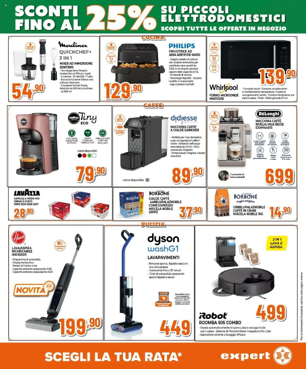Volantino Expert del 11.09.2025 | Pagina: 12 | Prodotti: Caraffa, Forno, Caffè in grani, Dyson