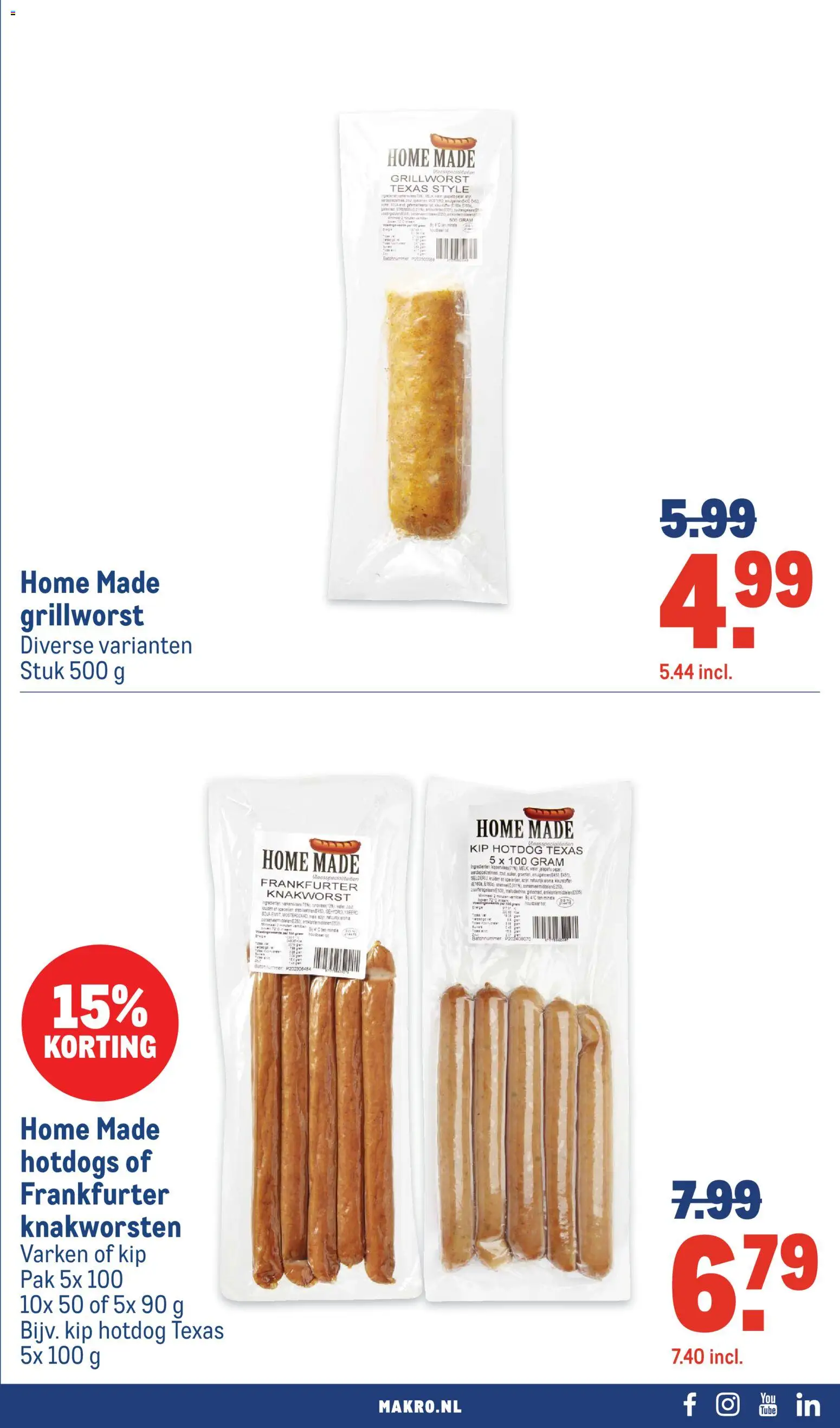 {H1} | Pagina: 13 | Producten: Hotdog, Kip