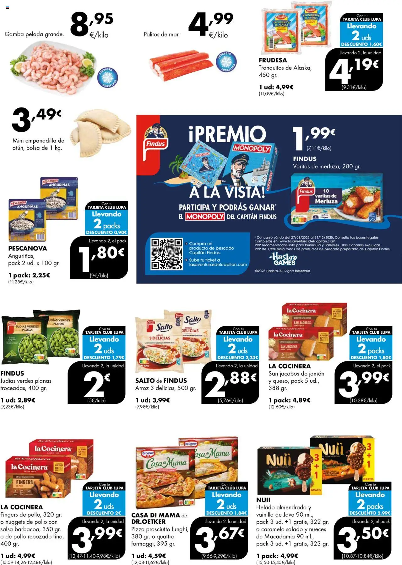 Lupa Supermercados folleto │ válido desde el 18.09.2025 | Página: 17 | Productos: Pizza, Arroz, Helado, Bolsa