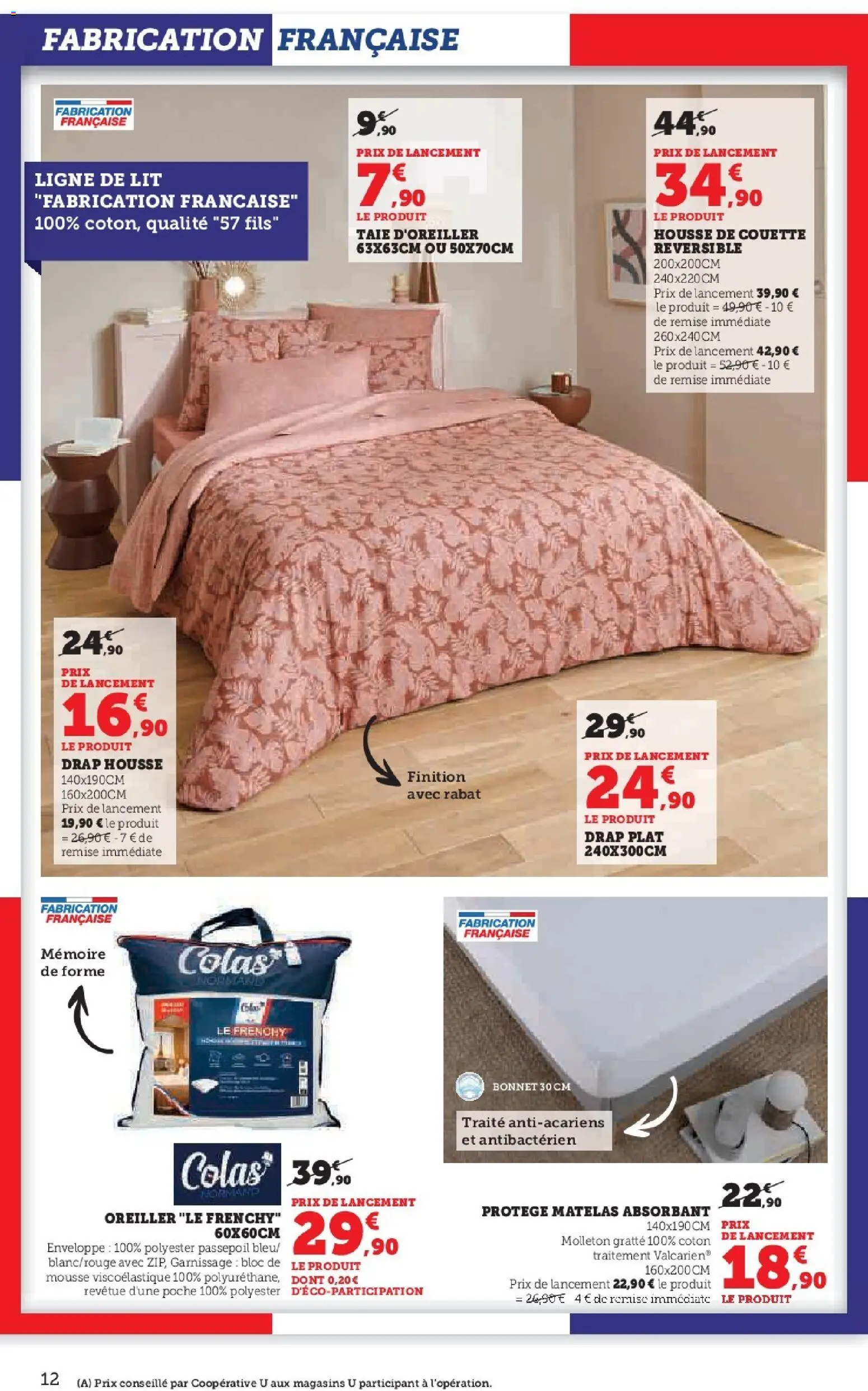 {H1} | Page: 12 | Produits: Lit, Matelas, Housse de couette, Couette