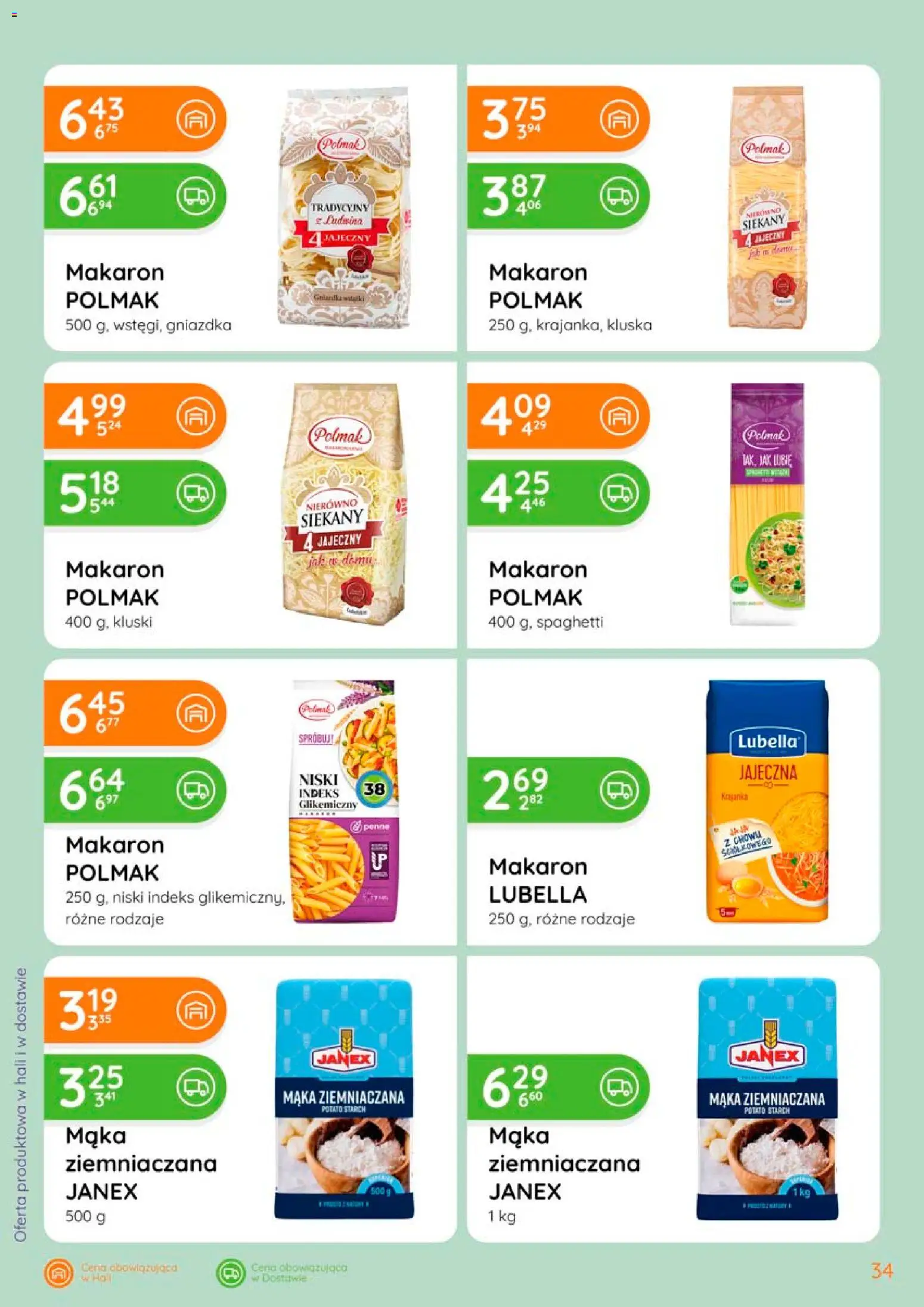 Eurocash gazetka od 02.04.2026 | Strona: 34 | Produkty: Penne, Mąka ziemniaczana, Makaron