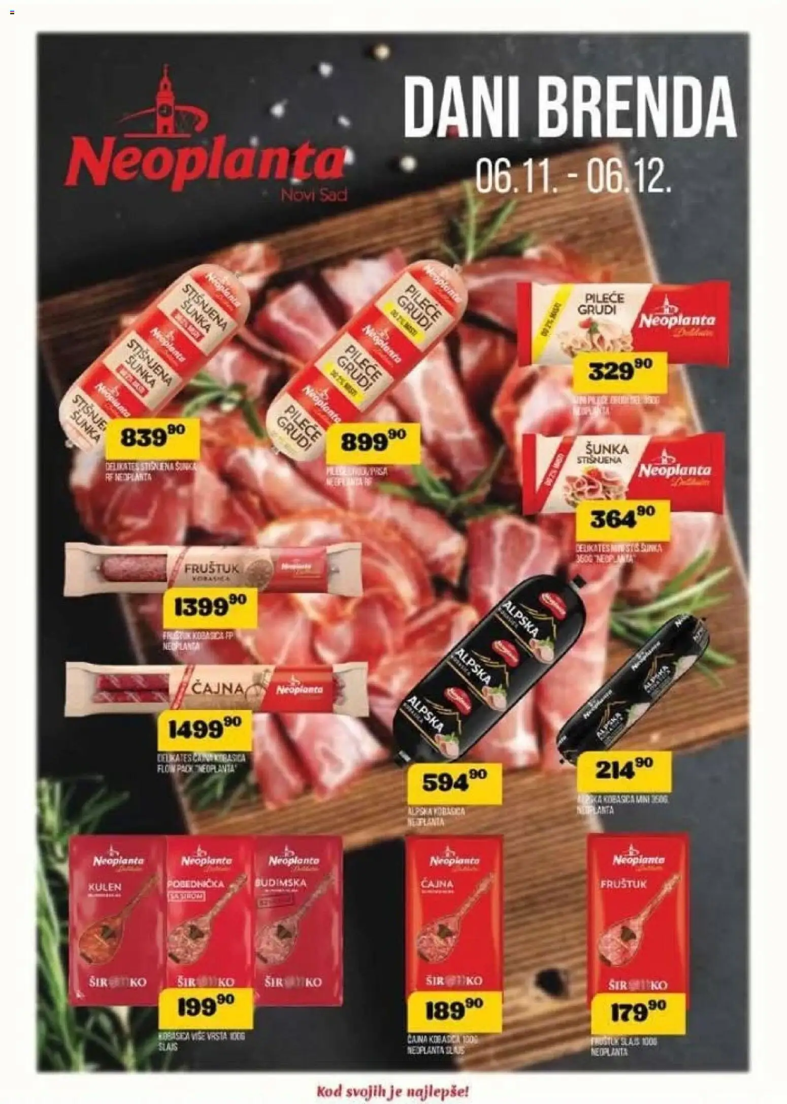 VP Dima katalog - važi od 20.11.2025 | Strana: 3 | Proizvode: Pileće grudi, Kulen, Šunka, Kobasica