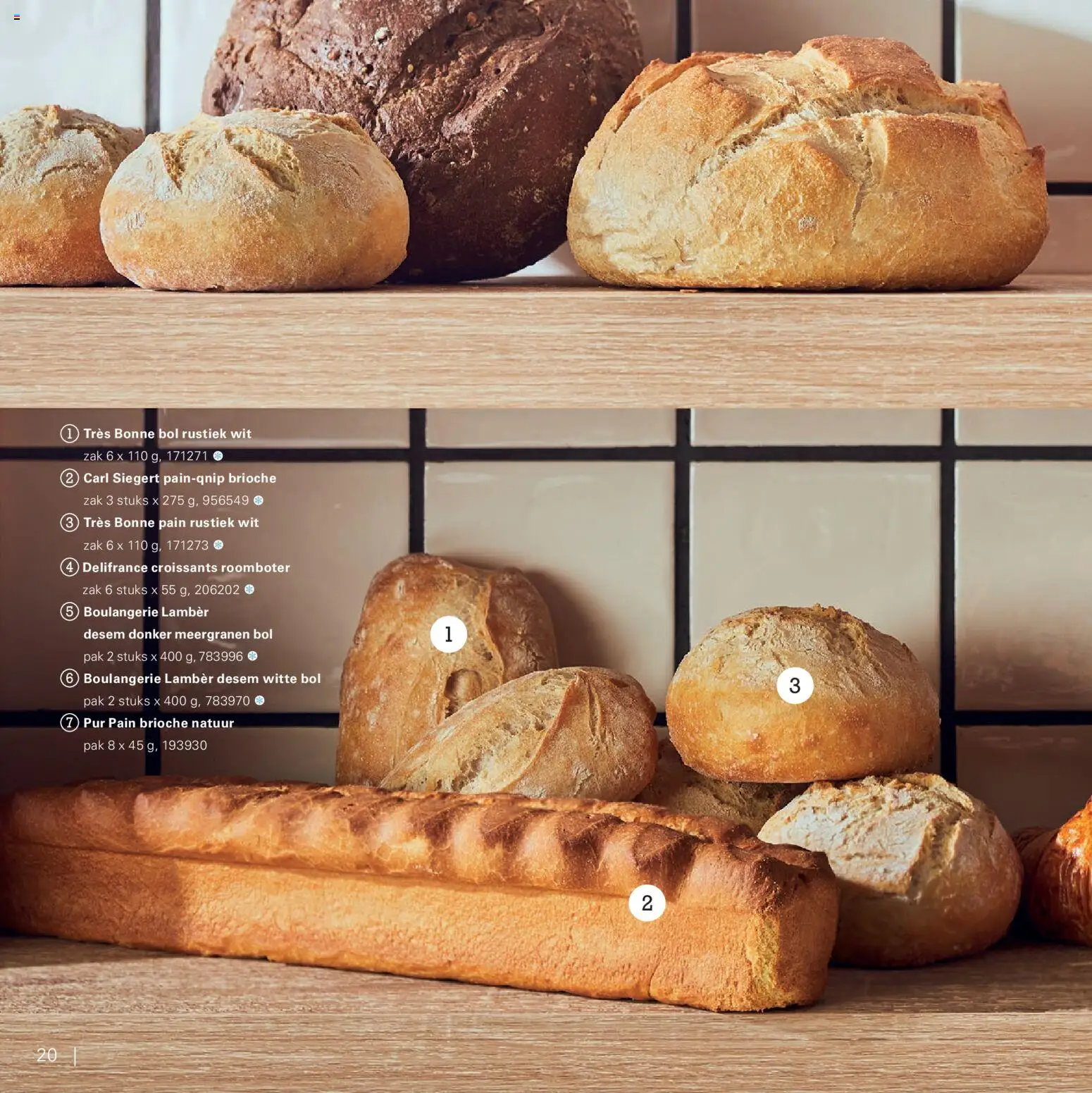 {H1} | Pagina: 20 | Producten: Roomboter, Zak, Bol