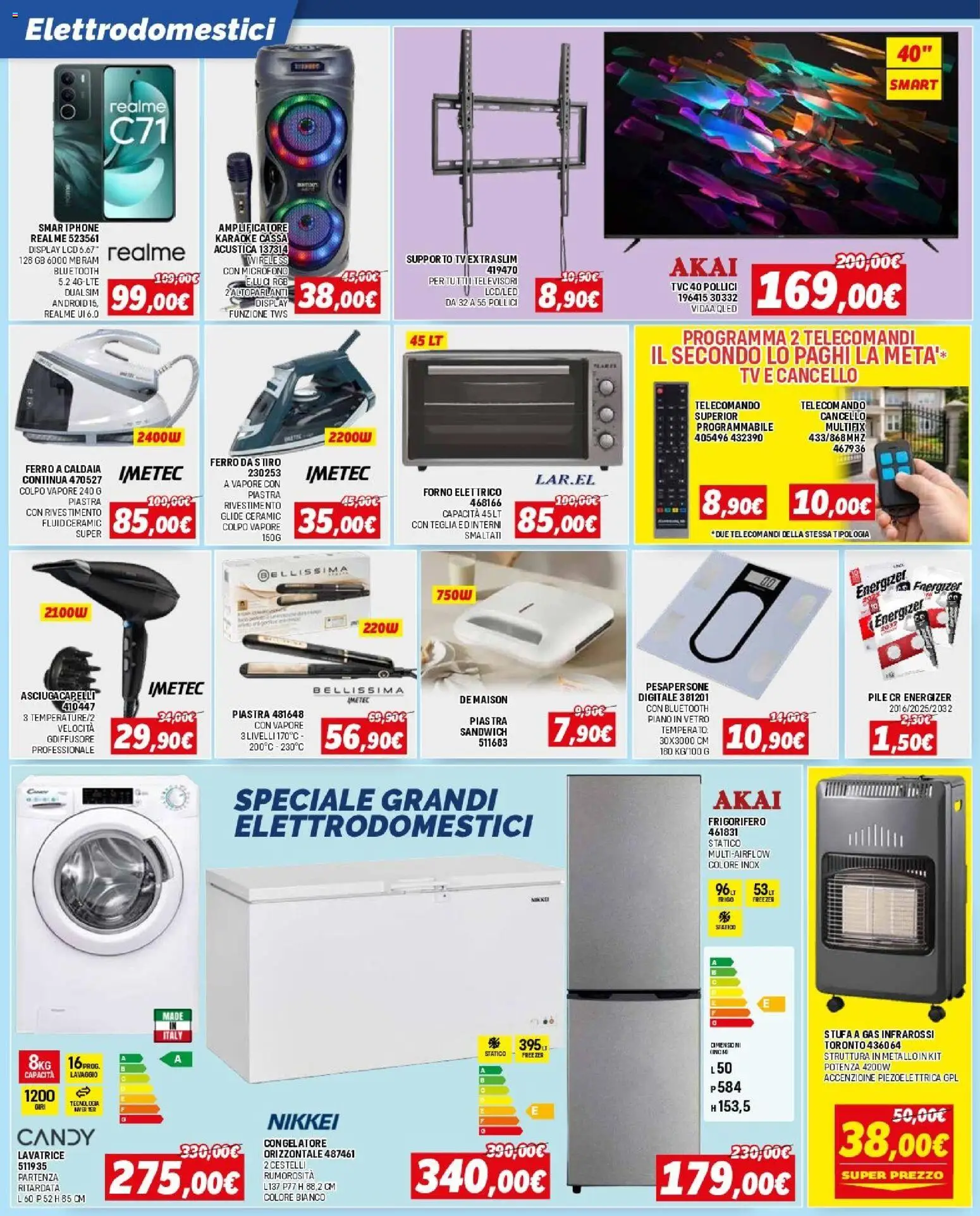 Volantino Orizzonte del 12.03.2026 | Pagina: 6 | Prodotti: TV, Forno, Asciugacapelli, Forno elettrico