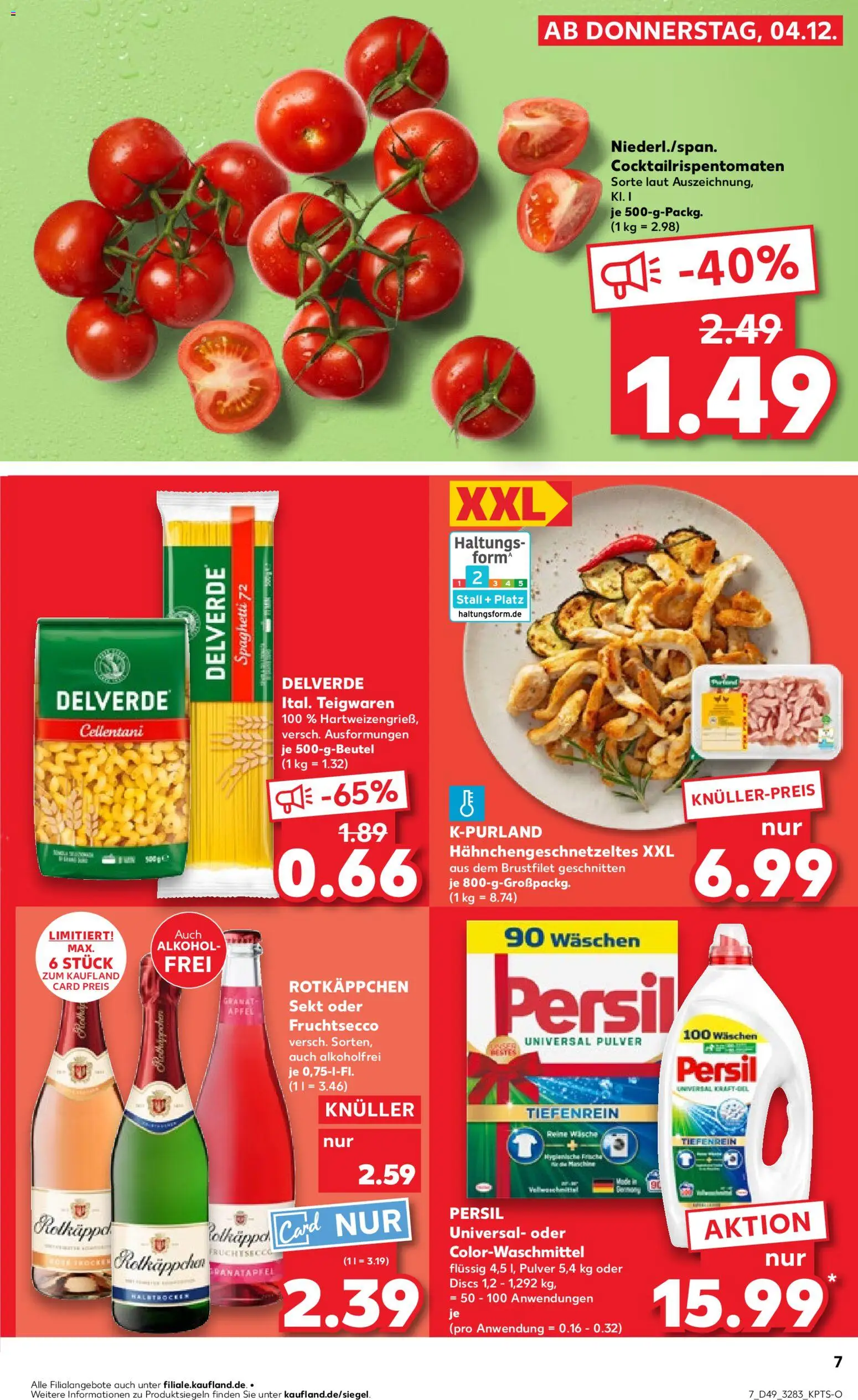 Kaufland prospekt Rostock	 – gültig ab 07.12.2025 | Seite: 7 | Produkte: Granatapfel, Äpfel, Rotkäppchen, Pasta