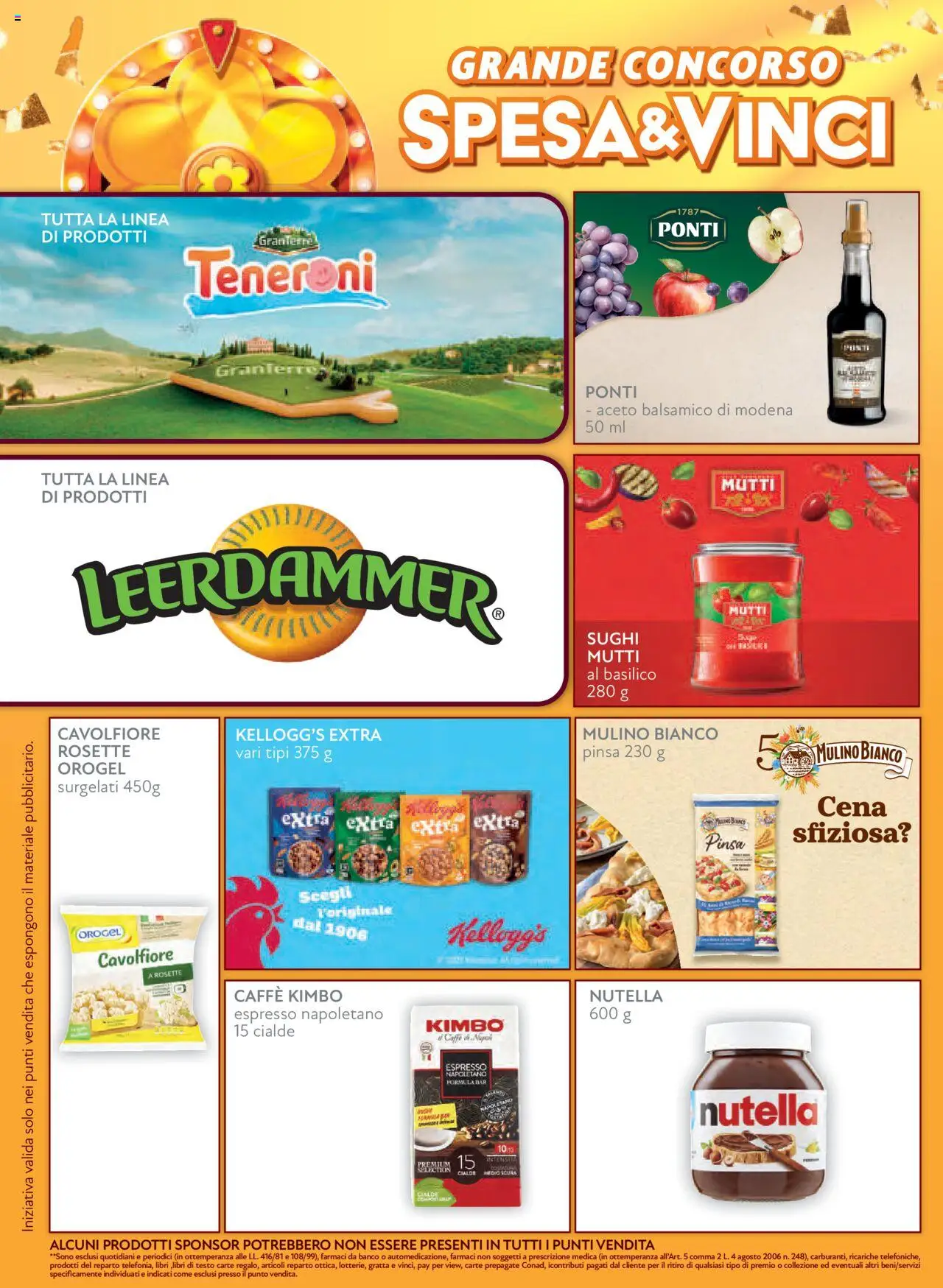 Volantino Conad del 22.10.2025 | Pagina: 8 | Prodotti: Caffè, Nutella, Basilico, Cavolfiore