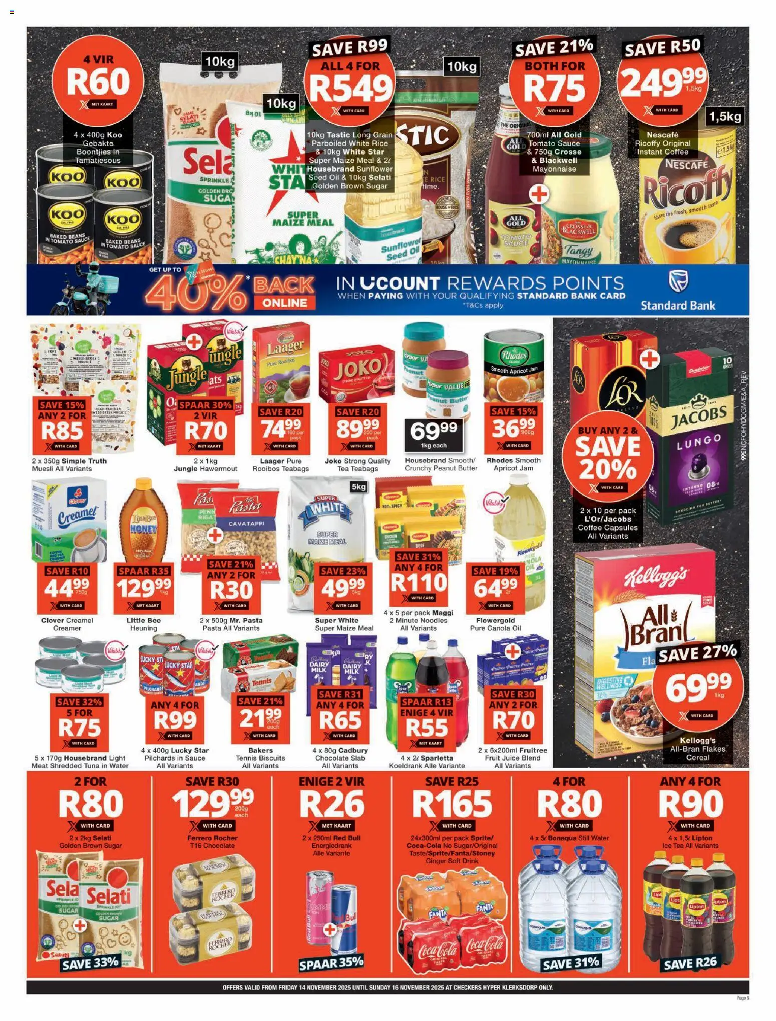 New Checkers catalogue – valid from 14.11.2025 | Page: 5 | Products: Butter, Coffee, Peanut butter, Sauce