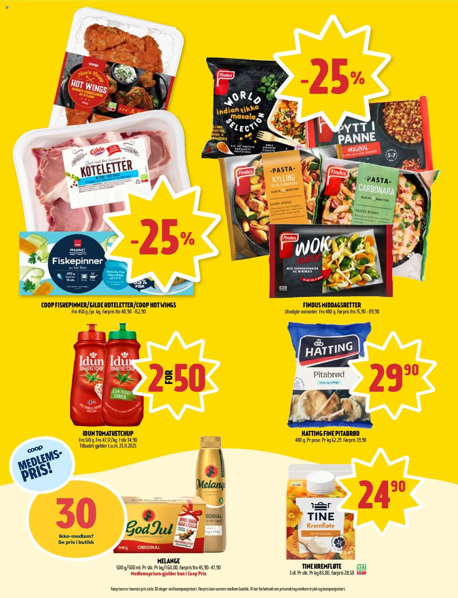 {H1} | Side: 2 | Produkter: Pizzadej, Pasta, Față de masă, Kremfløte