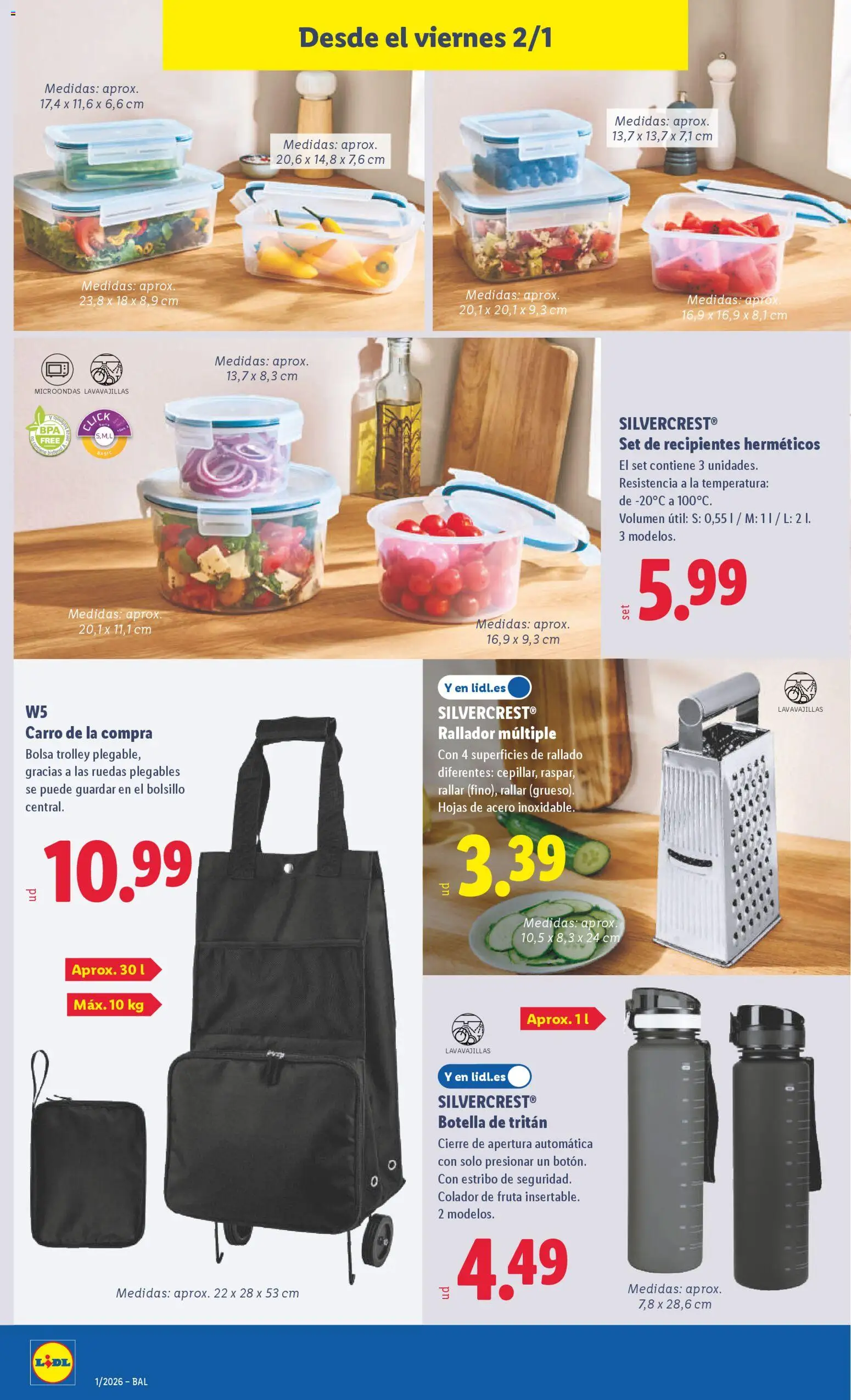 Lidl folleto de bazar │ válido desde el 29.12.2025 | Página: 20 | Productos: Bolsa, Lavavajillas