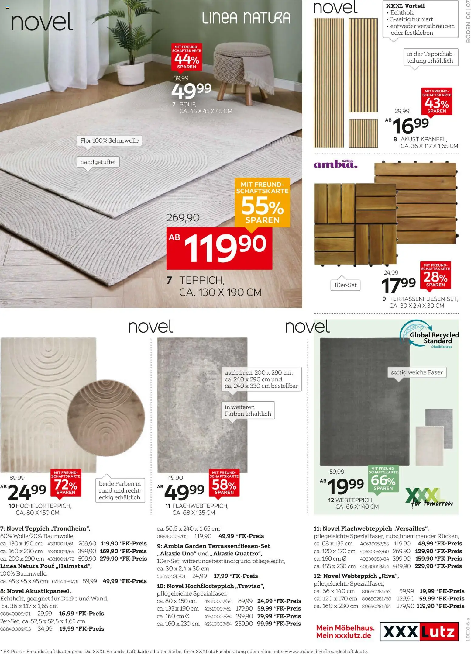 XXXL Lutz Prospekt 	 – gültig ab 22.02.2026 | Seite: 7 | Produkte: Decke, Teppich, Pouf