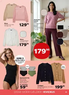 Kvickly - Tilbudsavis gyldig fra 06.02.2026 | Side: 35 | Produkter: Bukser, Cardigan, Bluse