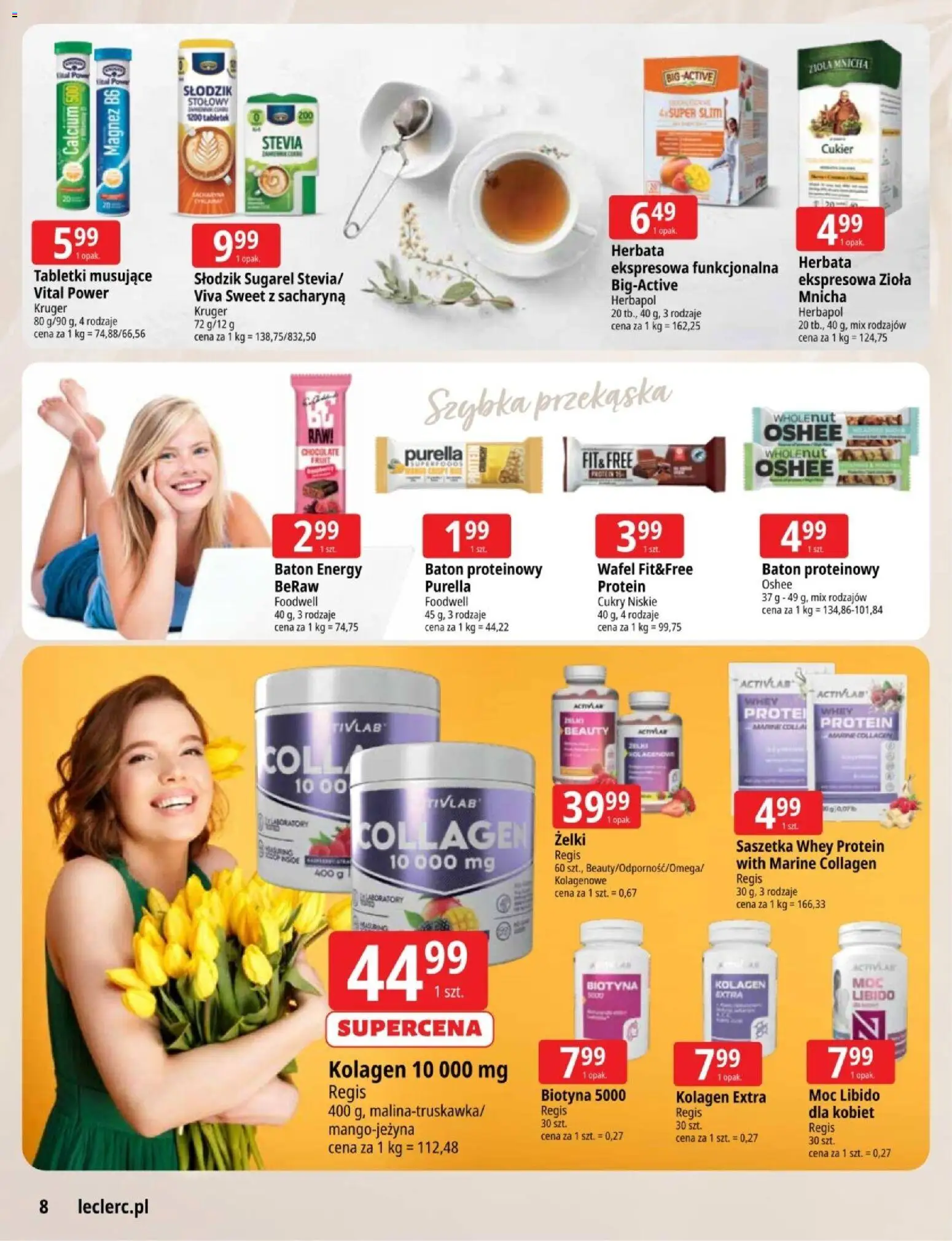 E.Leclerc gazetka - Zielona Góra od 03.03.2026 | Strona: 8 | Produkty: Baton, Żelki, Herbata, Cukier