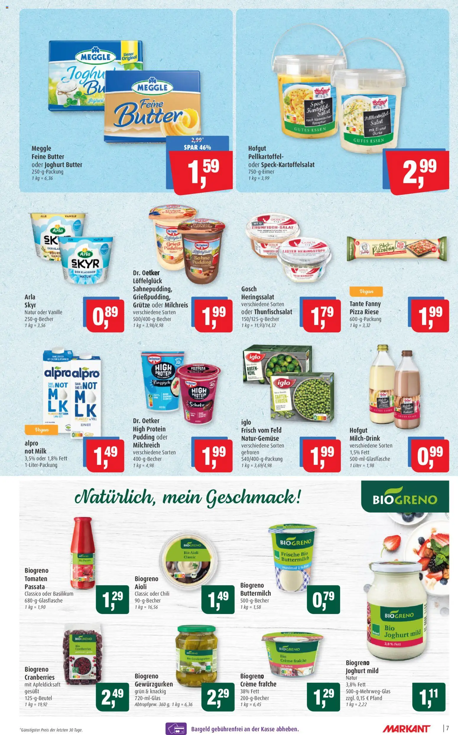 Markant Prospekt 	 – gültig ab 02.02.2026 | Seite: 7 | Produkte: Butter, Pudding, Creme, Alpro