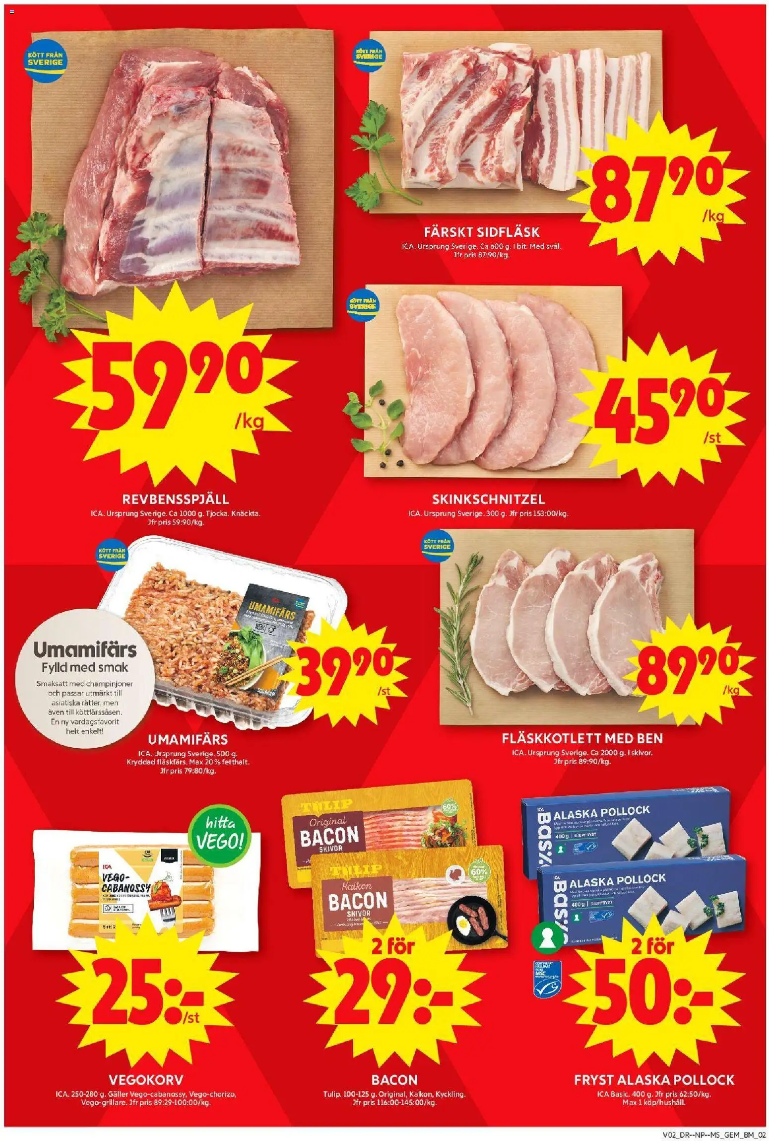 ICA Maxi reklamblad aktuell från 05.01.2026 | Sida: 2 | Produkter: Gem, Bacon, Galler, Champinjoner