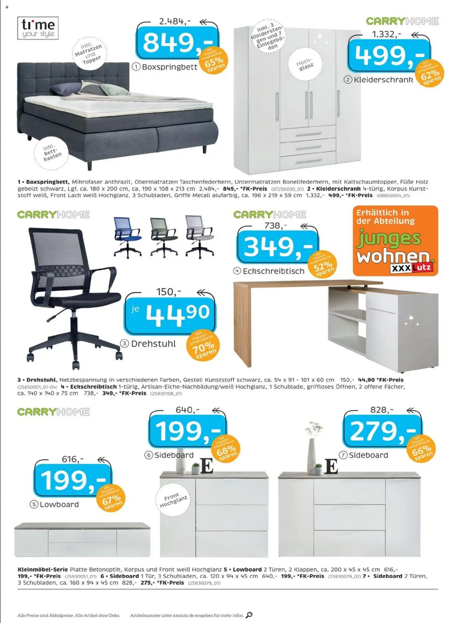 XXXL Lutz Restaurantgutscheine – gültig ab 02.01.2026 | Seite: 4 | Produkte: Sideboard, Lowboard, Kleiderschrank, Topper