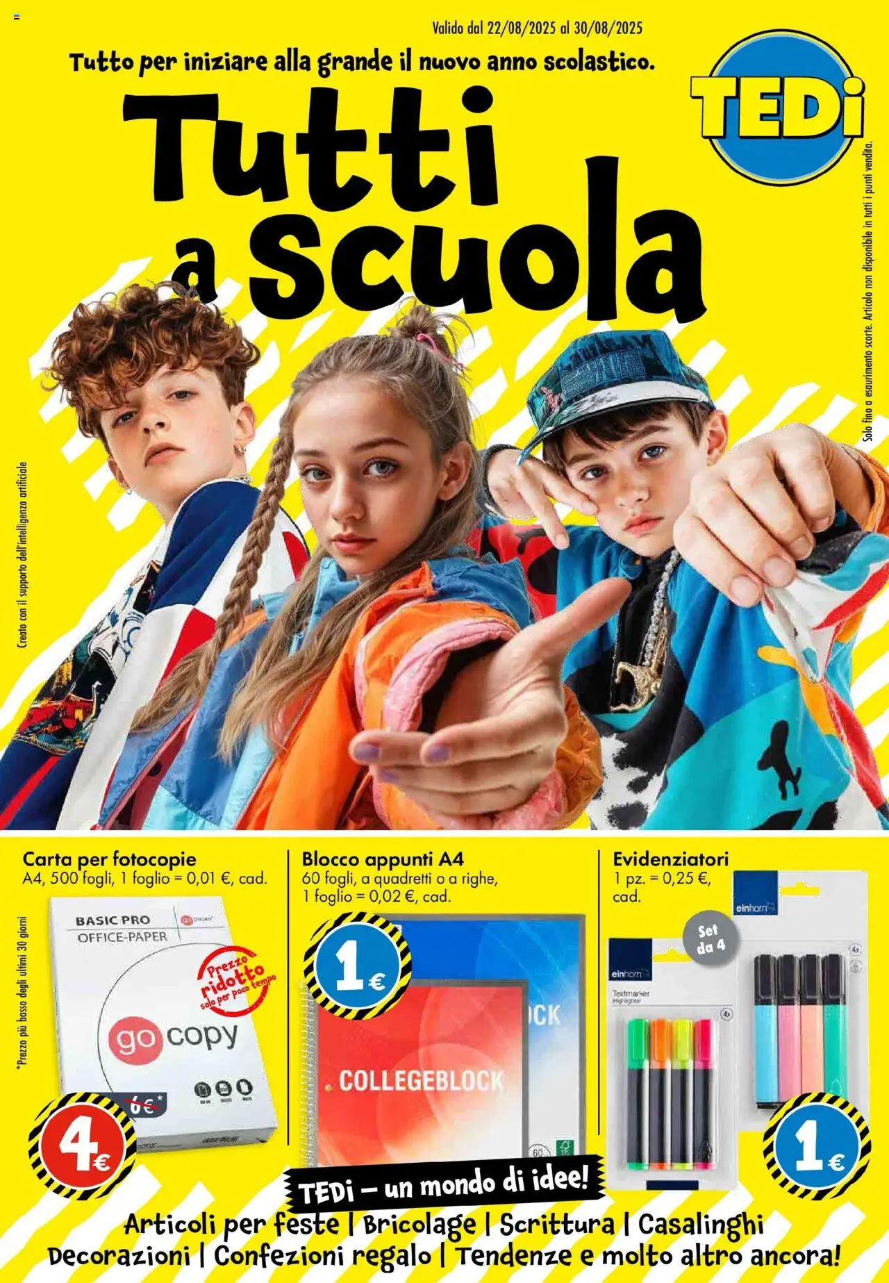Volantino TEDi del 20.08.2025 | Pagina: 1 | Prodotti: Decorazioni