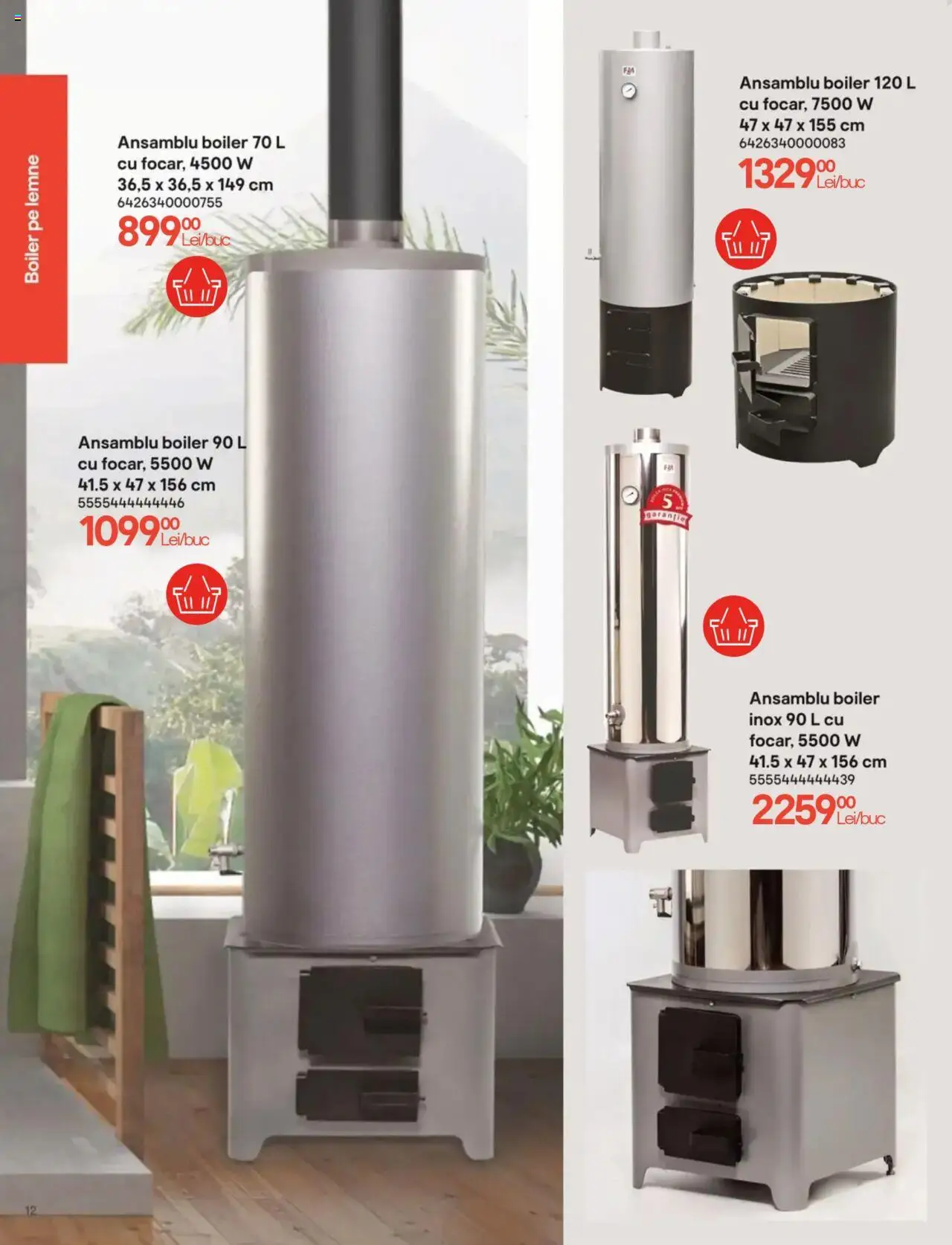 Noul catalog Brico Depot – valabil de la 01.11.2024 | Pagină: 12 | Produse: Boiler