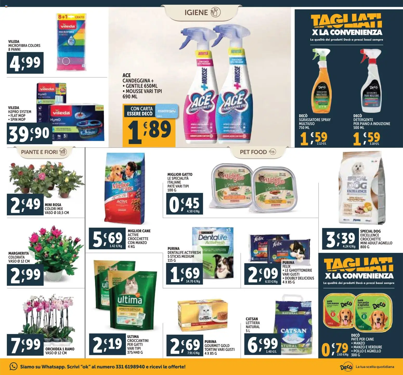 Volantino Decò del 07.11.2025 | Pagina: 19 | Prodotti: Detergente, Manzo, Candeggina, Verdure