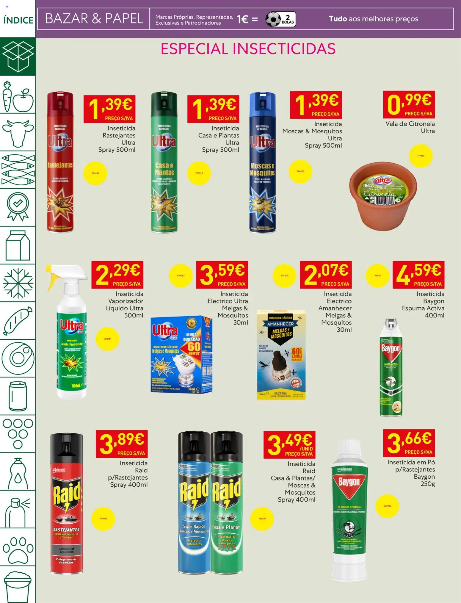 Recheio - Bons Negócios Madeira │ válido de 07.04.2026 | Página: 52 | Produtos: Pó, Inseticida