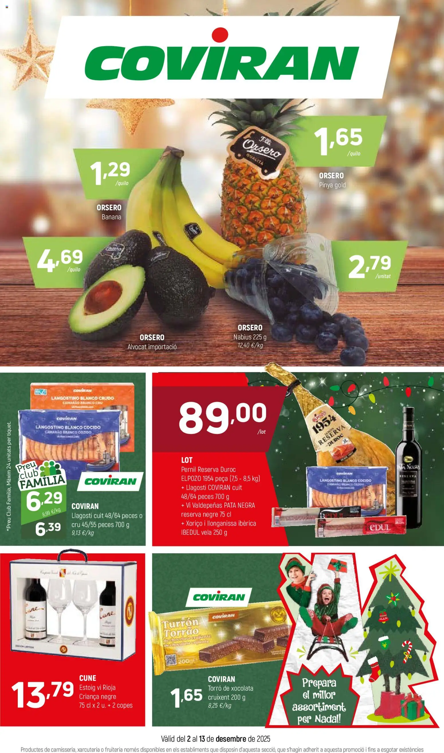 Coviran - Barcelona │ válido desde el 02.12.2025 | Página: 1 | Productos: Vela, Langostino