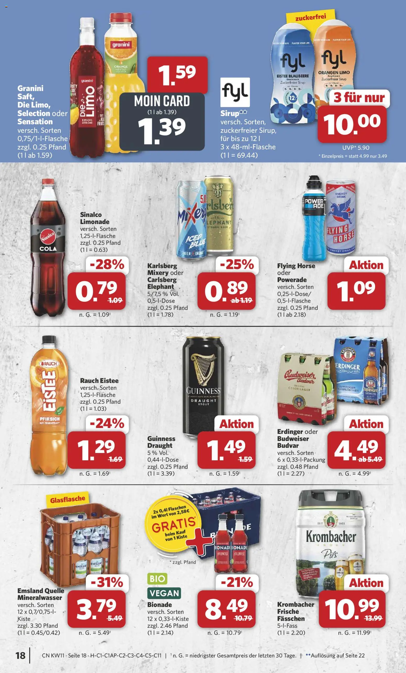 Combi Prospekt 	 – gültig ab 09.03.2026 | Seite: 20 | Produkte: Erdinger, Energy, Sirup, Pfirsich