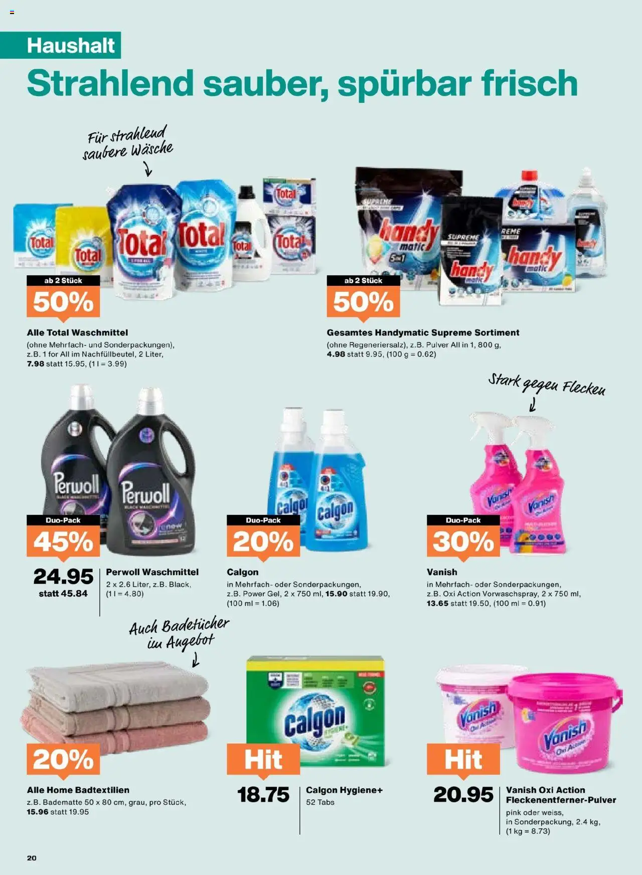 Migros Aktionen – gültig ab 07.10.2025 | Seite: 20 | Produkte: Pulver, Waschmittel