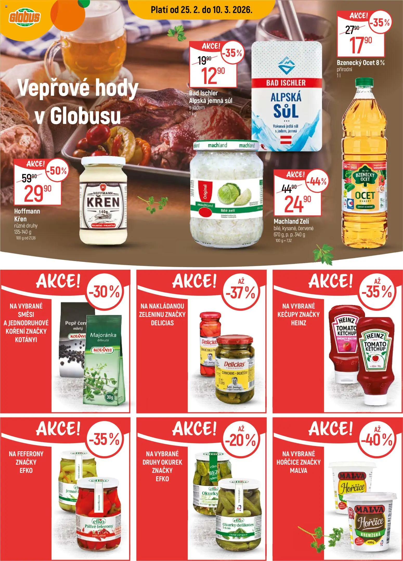 Globus leták - Trmice od 25.02.2026 | Strana: 3 | Produkty: Křen, Globus, Koření, Hořčice