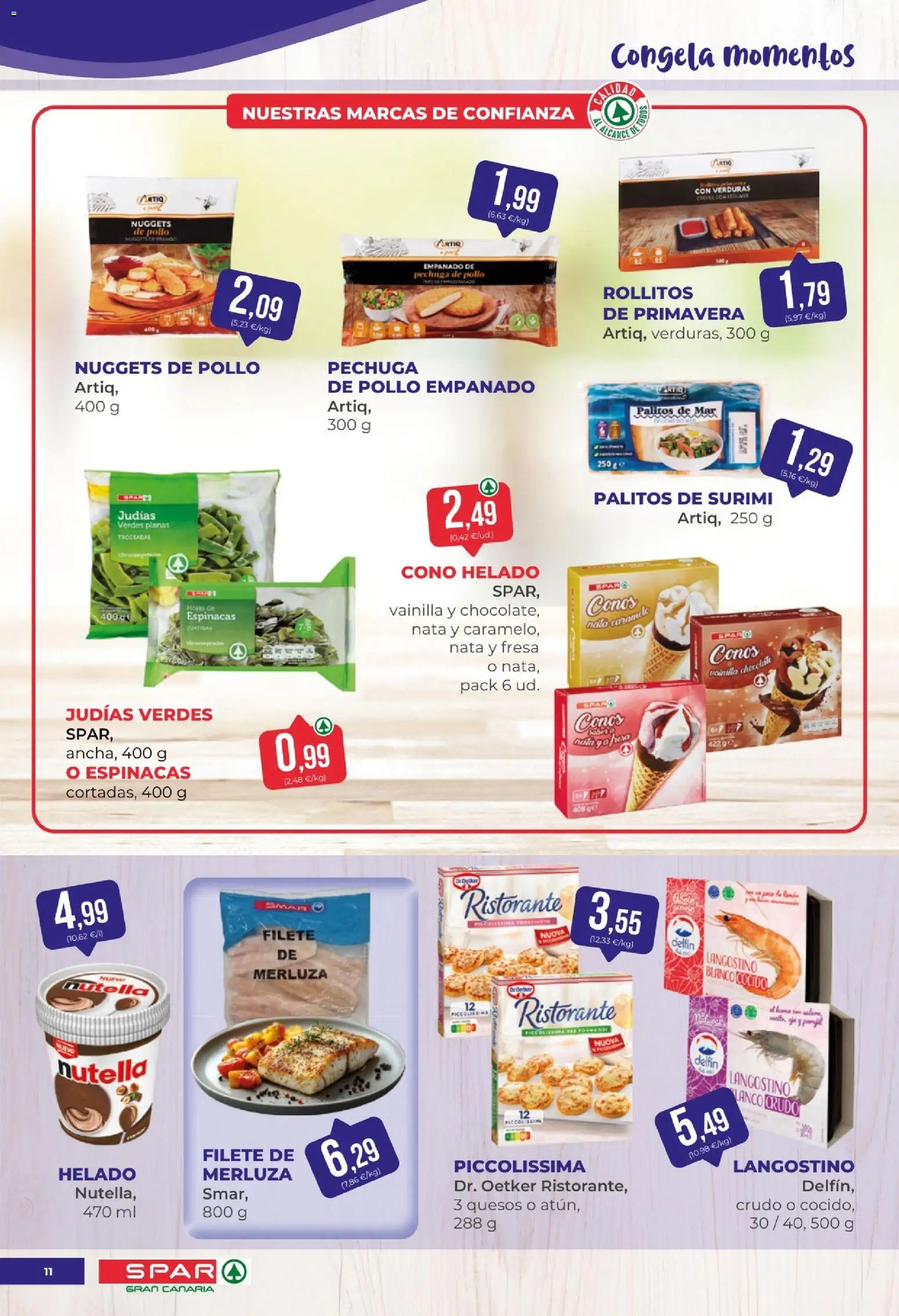 Spar - folleto │ válido desde el 14.11.2025 | Página: 11 | Productos: Πορσελάνη, Helado, Filete, Nuggets