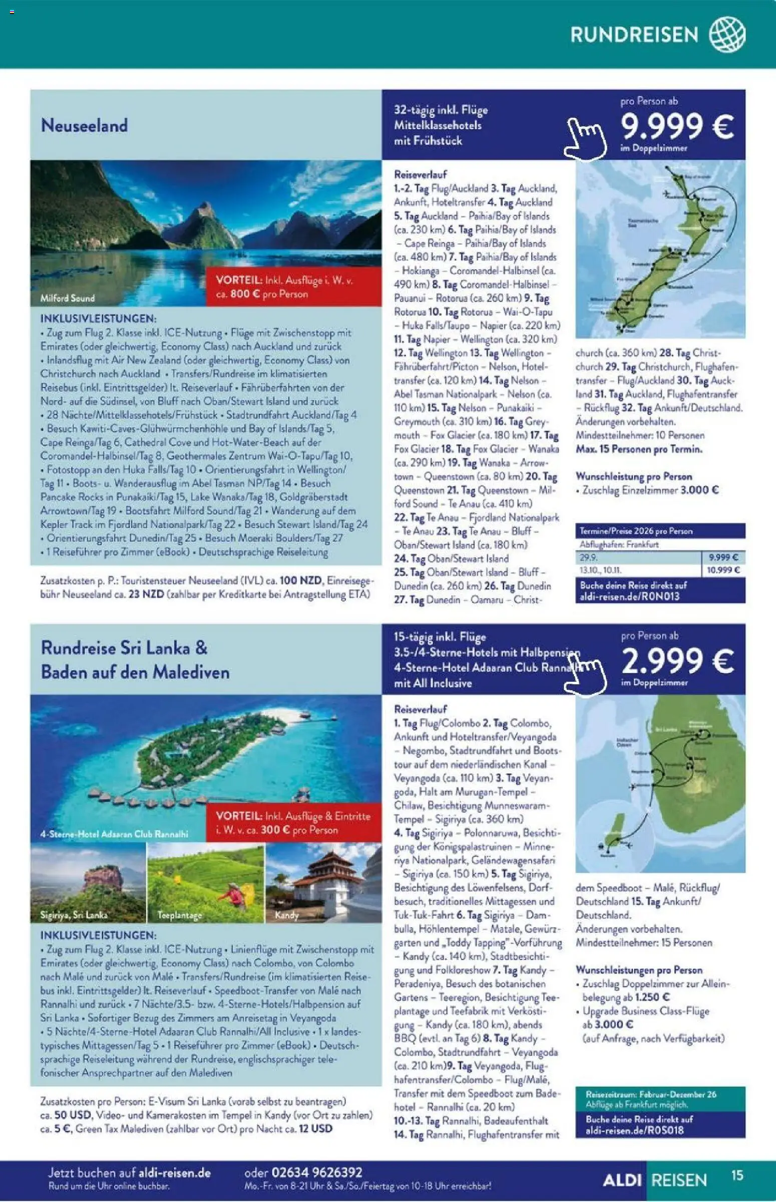 Aldi Reisen Prospekt 	 – gültig ab 01.11.2025 | Seite: 15
