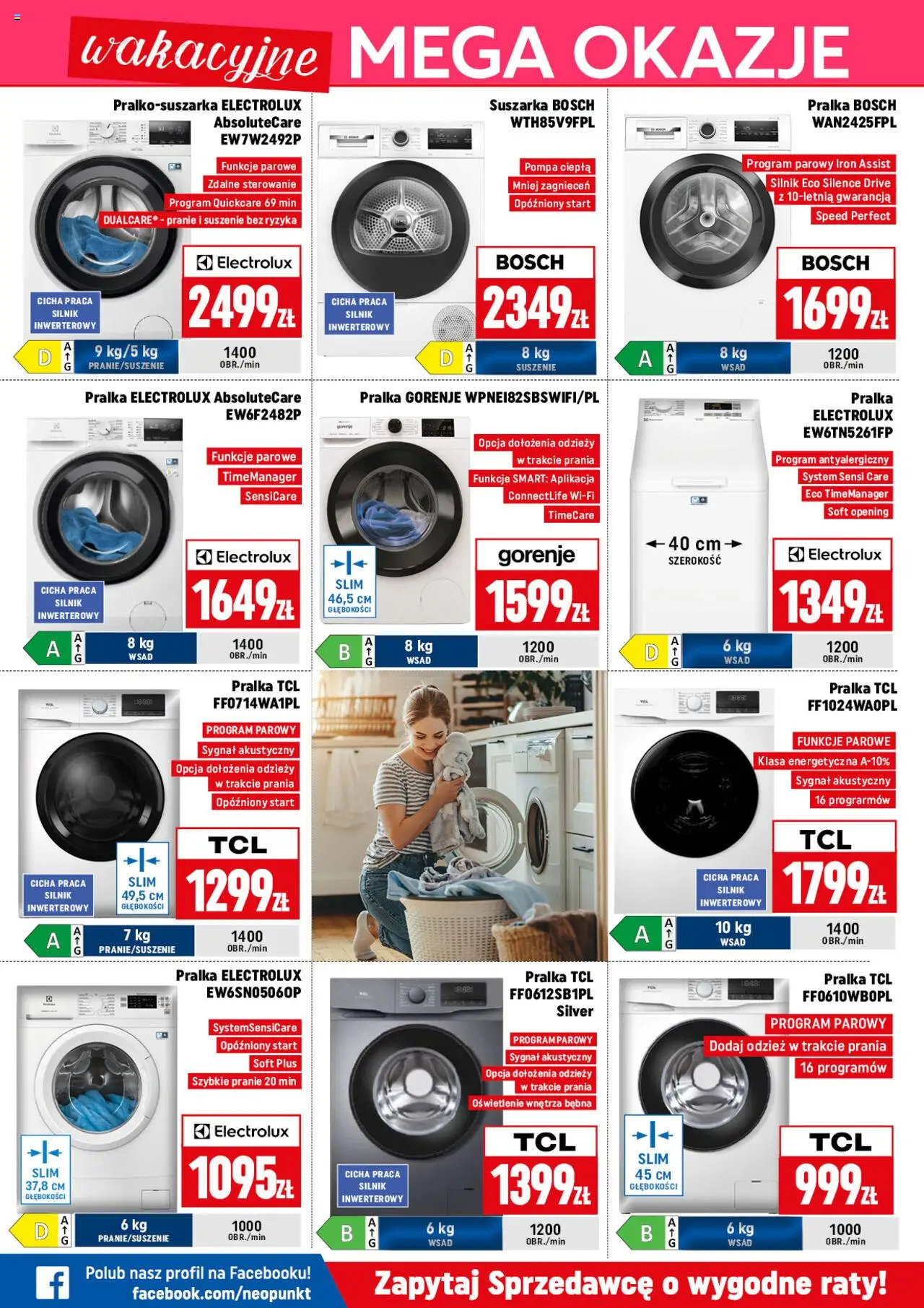 Neopunkt Gazetka od 04.08.2025 | Strona: 5 | Produkty: Pralka, Suszarka
