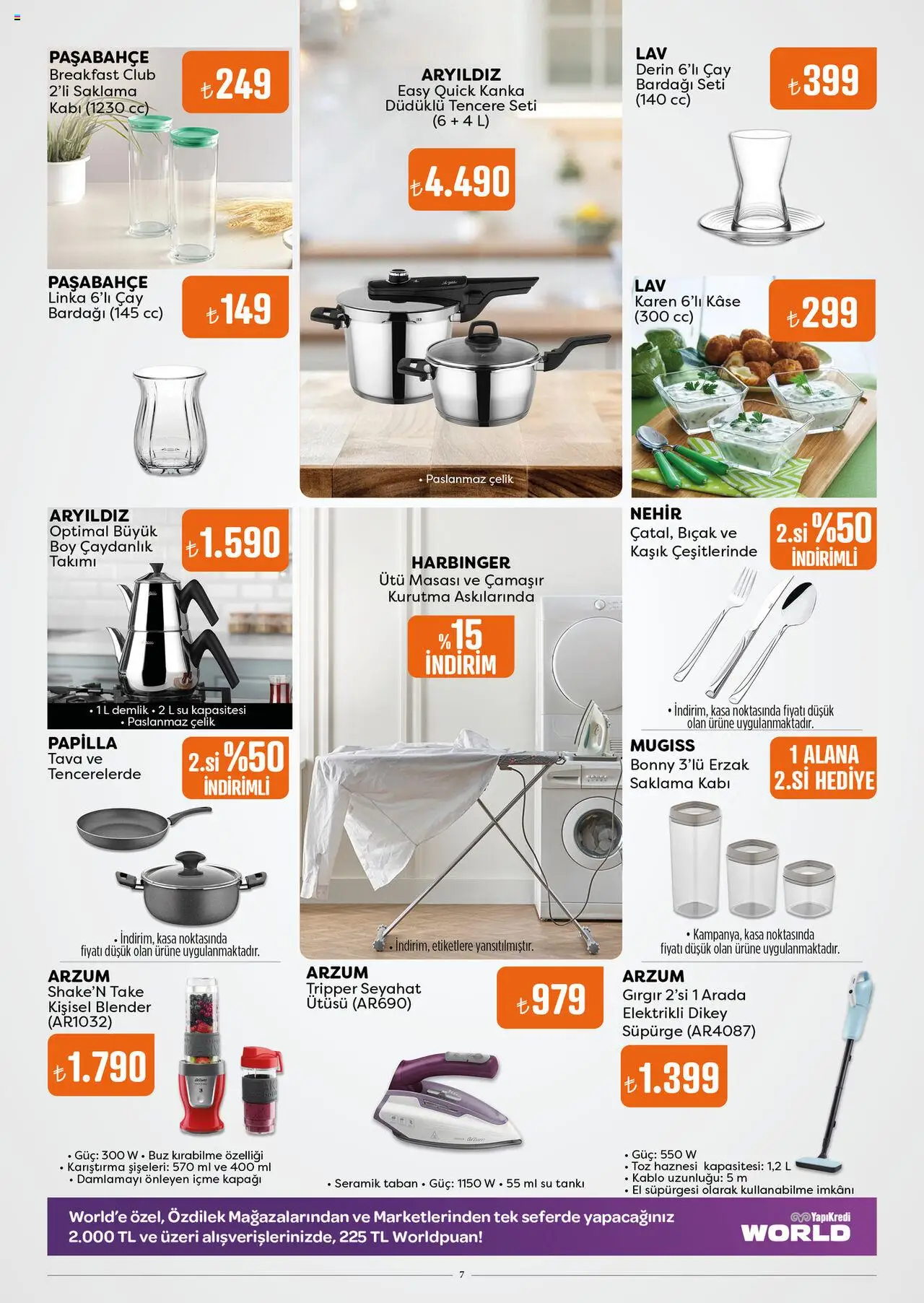 Özdilek Katalog - 13.08.2025 tarihinden itibaren geçerlidir | Sayfa: 7 | Ürünler: Çaydanlık, Tencere seti, Su, Kablo
