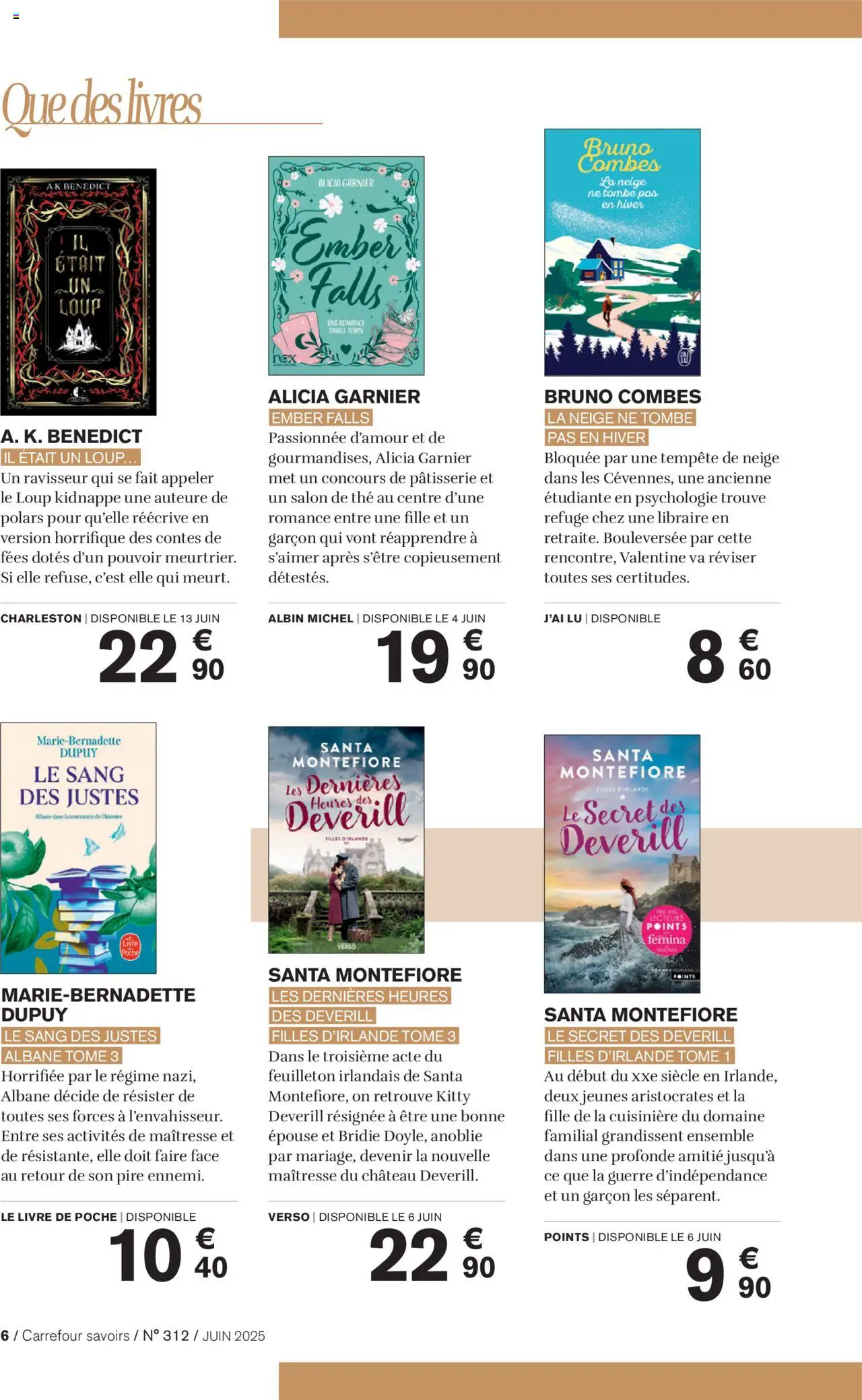  | Page: 6 | Produits: Cuisinière, Thé, Livre