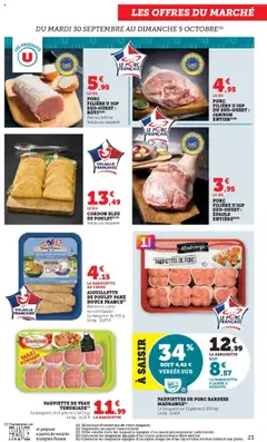 U Express - Prévisualisation de U Express catalogue valide à partir de 30.09.2025 | Page: 23 | Produits: Poissonnerie, Curry, Jambon, Cordon bleu