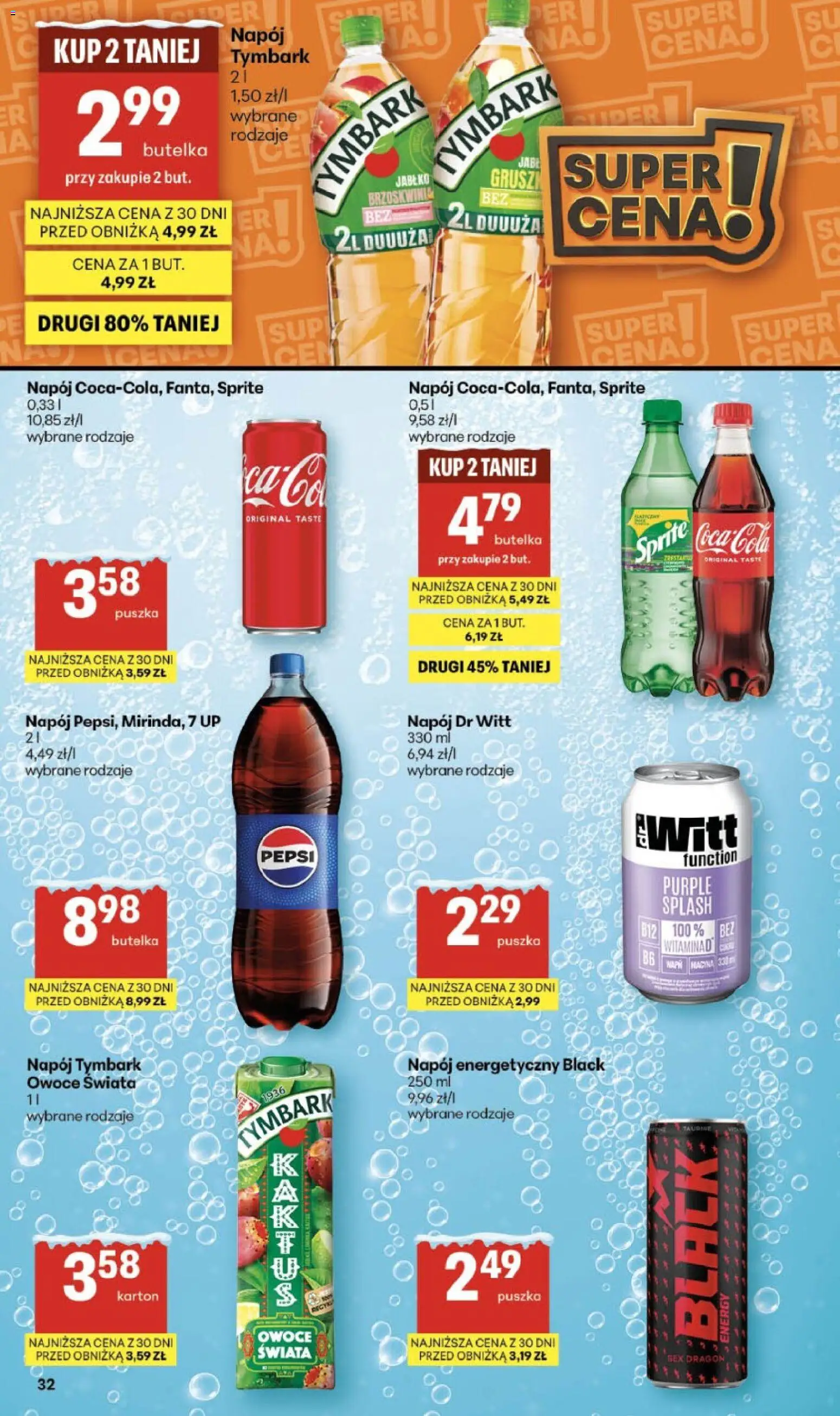 Delikatesy Centrum Gazetka od 22.01.2026 | Strona: 32 | Produkty: Brzoskwinia, Pepsi, Sprite, Owoce