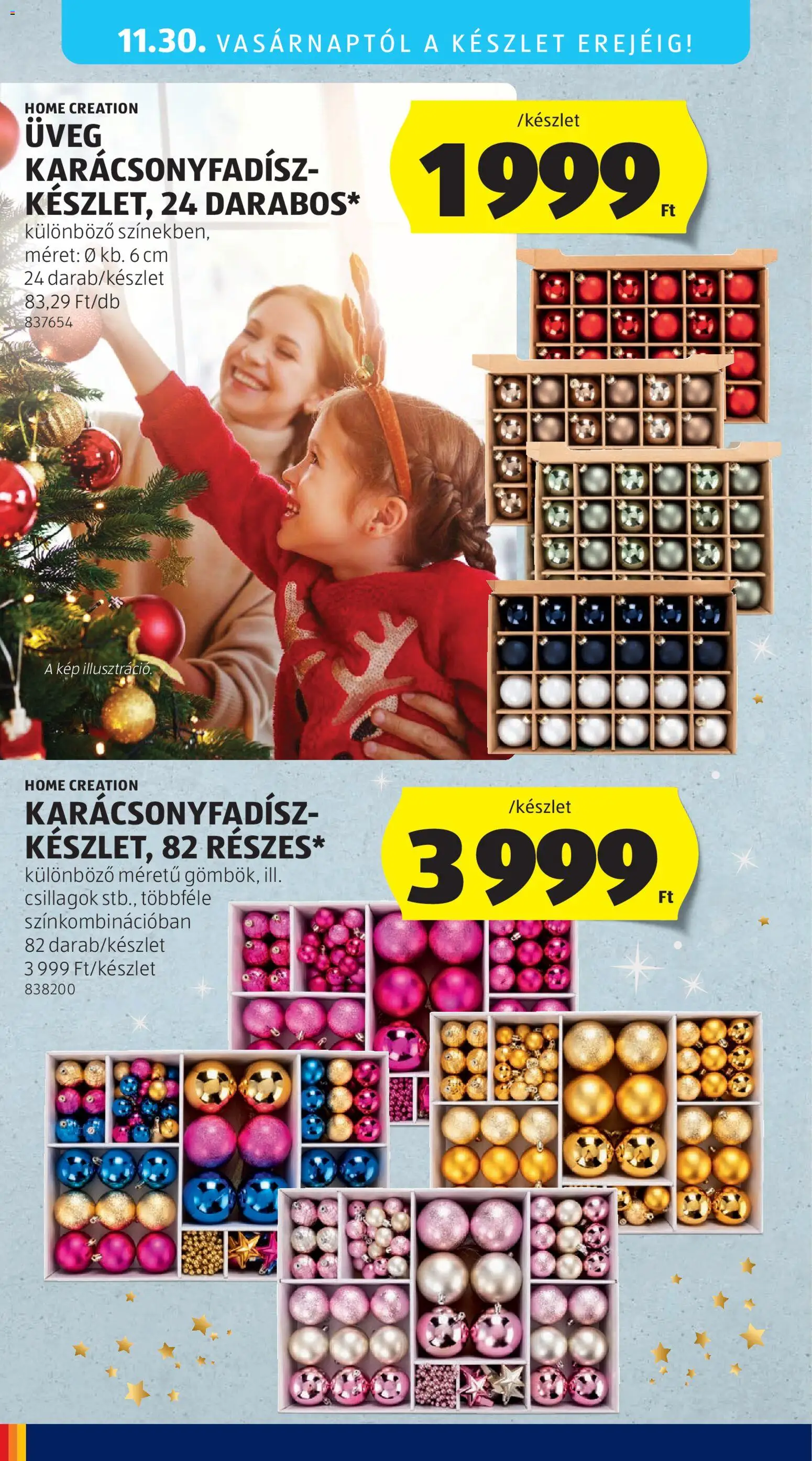 Aldi akciós ujság - amely érvényes a következő dátumtól: 27.11.2025 | Oldal: 6 | Termékek: Karácsonyfadísz