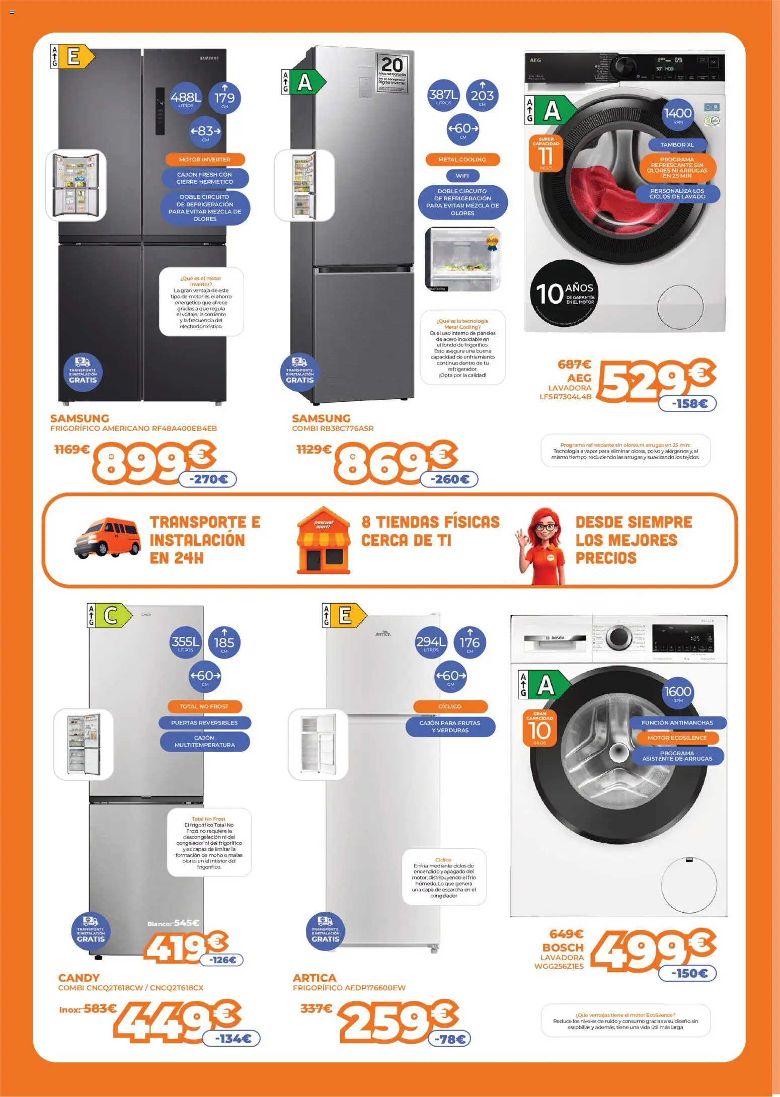 Pascual Martí - folleto │ válido desde el 07.01.2026 | Página: 2 | Productos: Polvo, Congelador, Lavadora, Combi