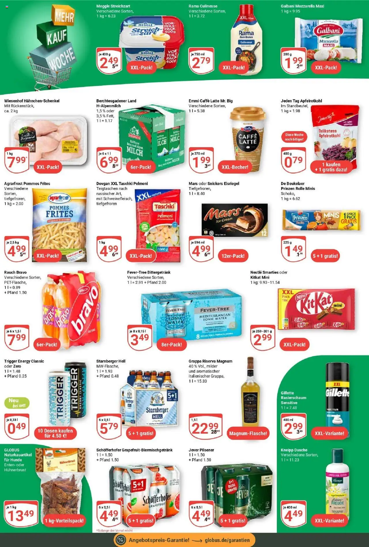 Globus prospekt Hattersheim	 - gültig ab dem 28.07.2025 | Seite: 20 | Produkte: Hahnchenschenkel, Energy, Smarties, Rasierschaum