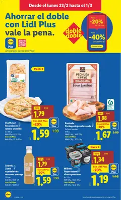 Vista previa Chef Select Focaccia con romero y tomillo, 2 x 150 g válido desde el 23.02.2026 | Página: 6 | Productos: Yogur, Ροζ πιπέρι, Manzana, Ρούτερ